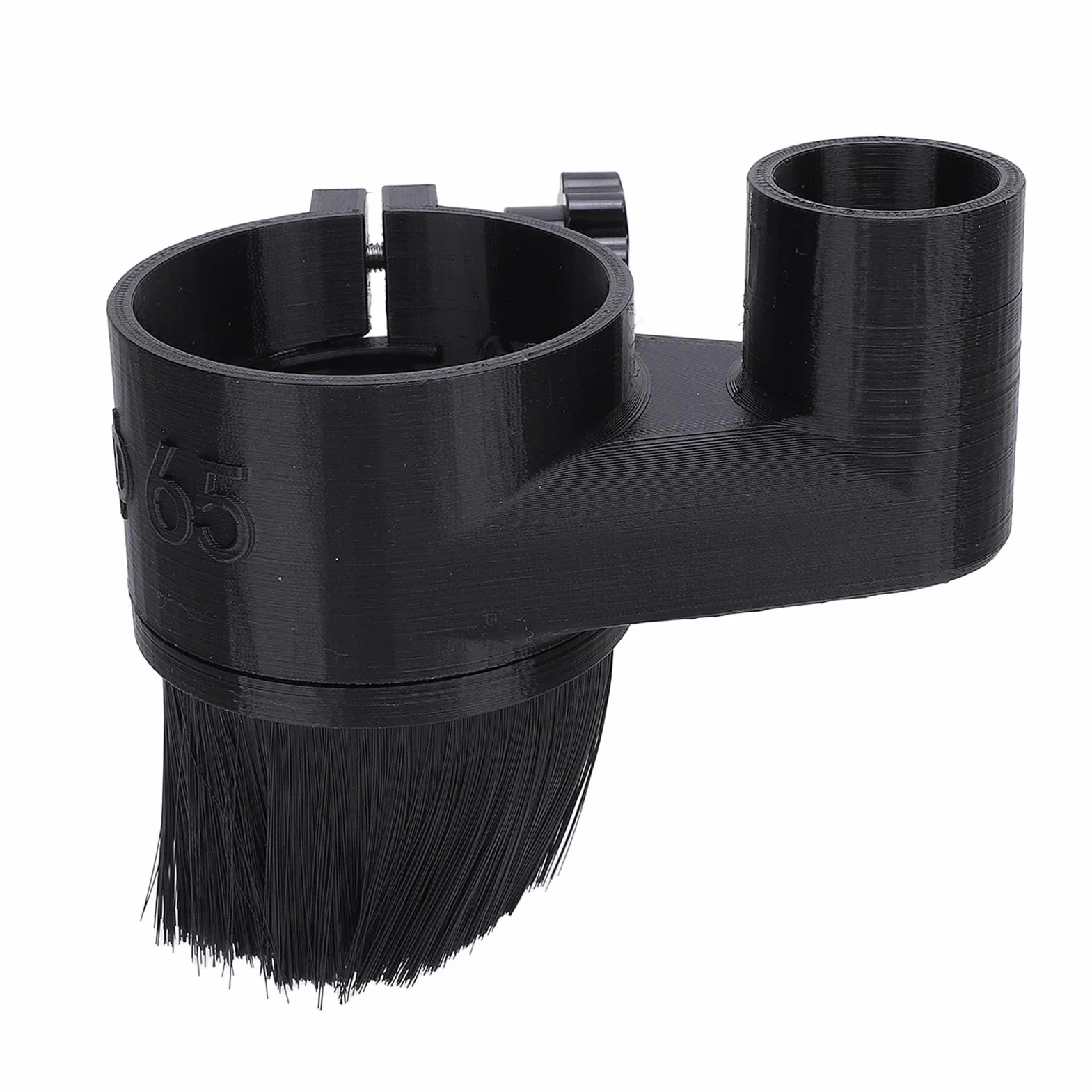 Cubierta Antipolvo para Enrutador CNC de 65 Mm, Puerto de Extracción Compatible con Motores de Husillo Reduce y Reduce los Desechos Fácil Instalación Material Plástico Ajustes de