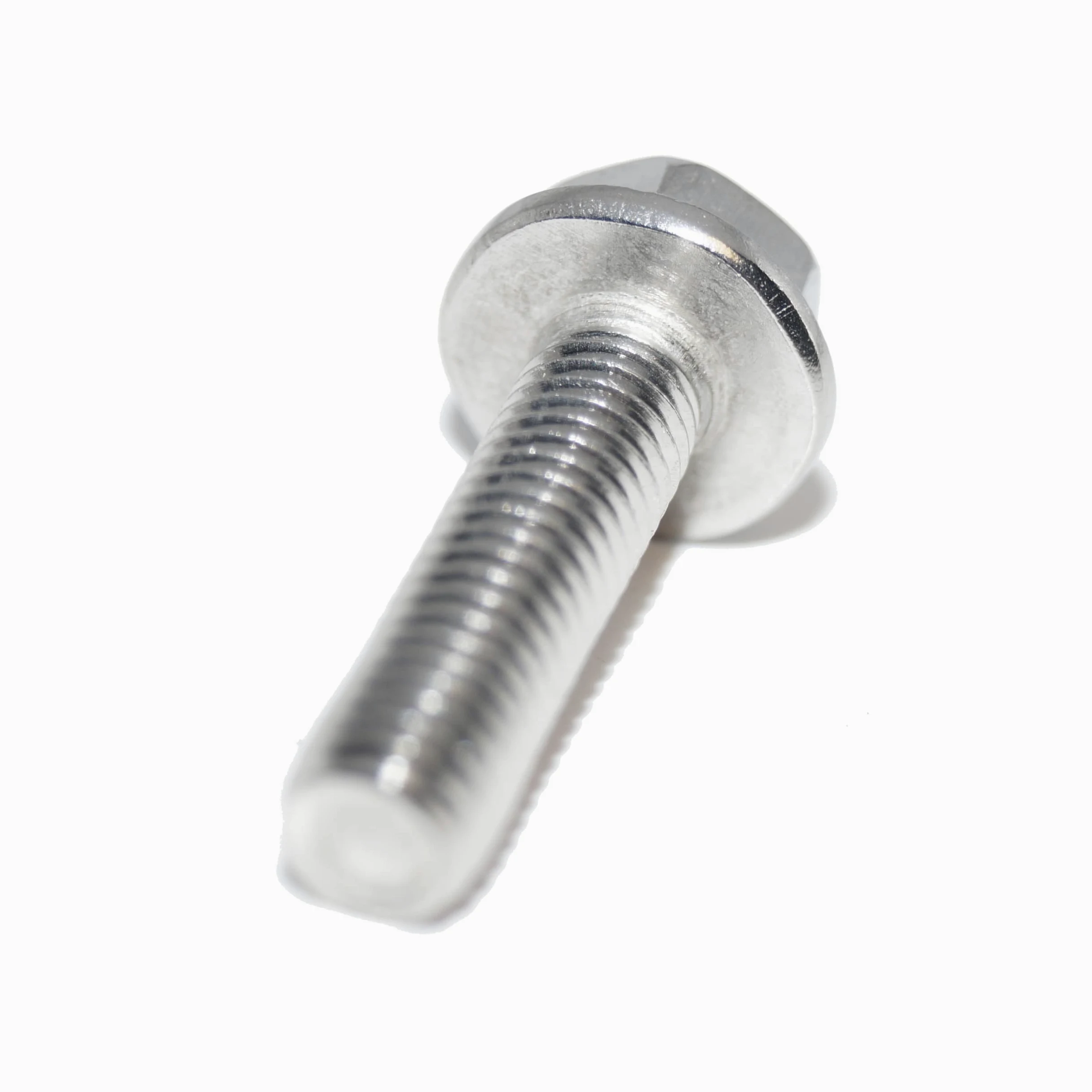 Tornillos hexagonales con brida M12X70, 4 unidades, DIN 6921 A2, acero inoxidable, rosca completa sin dentado de bloqueo