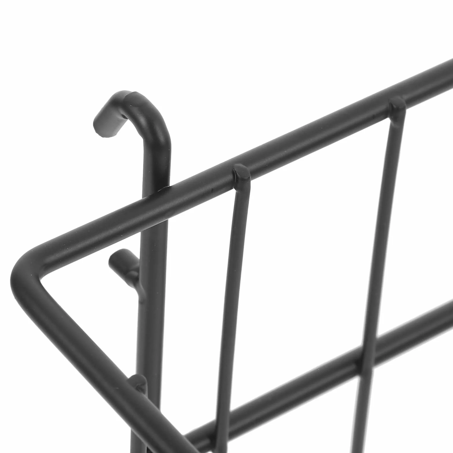 Cestas de Almacenamiento para Panel Perforado sin Taladro Organizador Metálico Negro Grande Cesta de Hierro para Garaje Cocina y Oficina Accesorios para Rack de Pared
