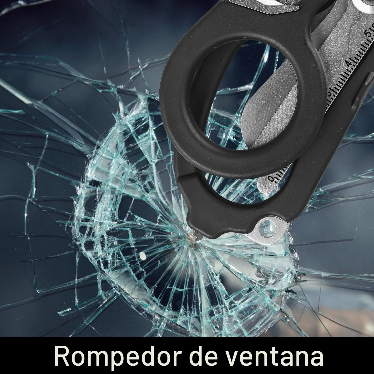 Raptor Response - Tijeras de rescate multifunción con 6 funciones, pinzas plegables de acero inoxidable, tijeras para traumatismos