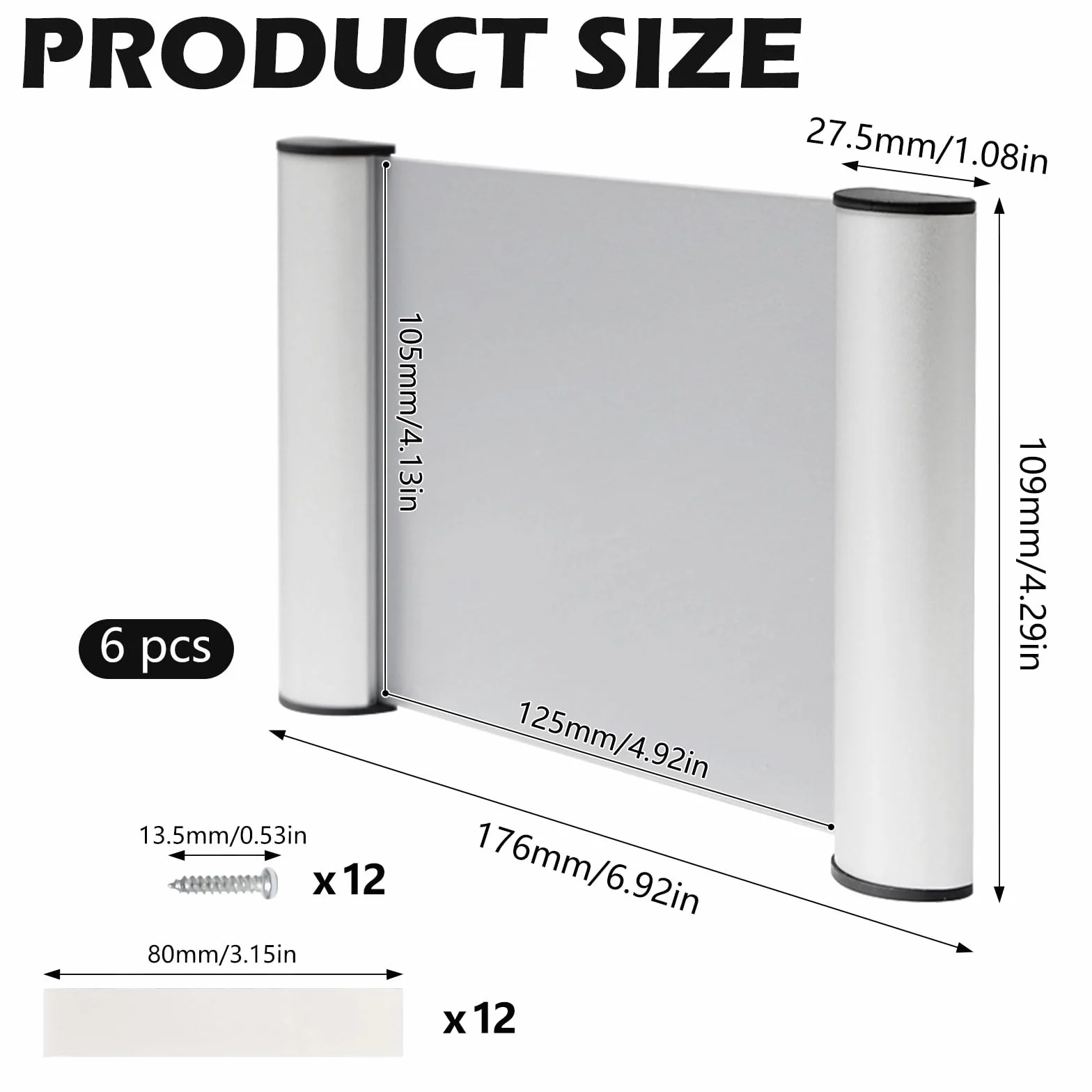 6 Piezas A6 Placa Puerta Oficinas, Autoadhesivas Identificativas de Aluminio(148x105 mm) para un Fácil en la Pared Señalización Profesional para Espacios de Trabajo, Consultas, Exposiciones