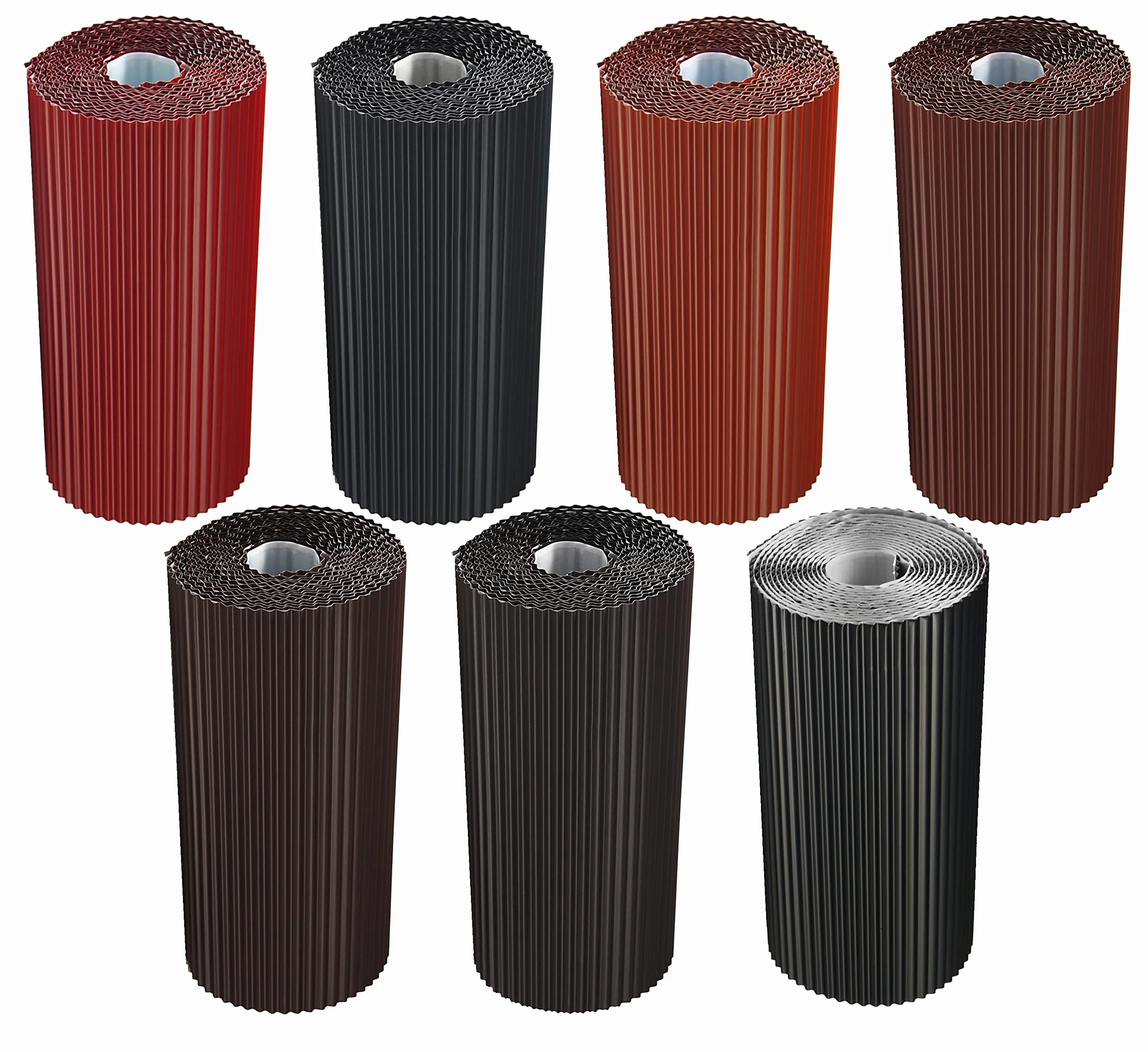 Cape de conexión de pared Aluminio plisado 30 cm x 5 m chimenea de techo chimenea de pared 7 colores (ladrillo rojo)