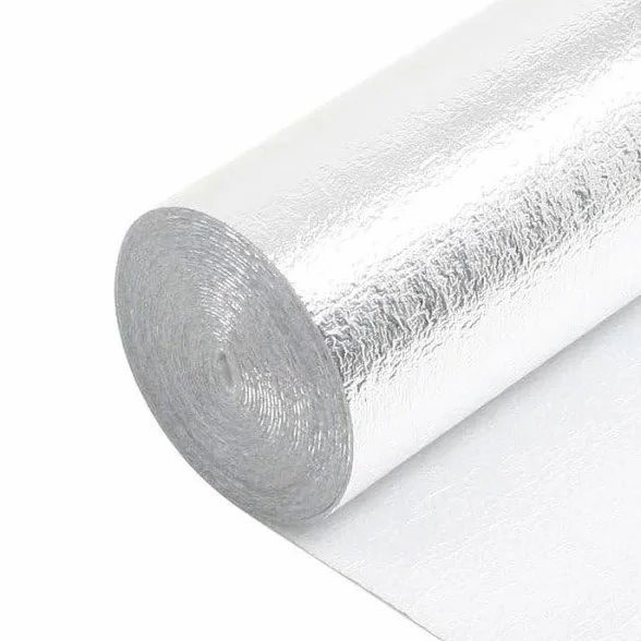 Base Aislante Metalizada con Espuma Antihumedad y Aislamiento Acústico 2mm 24m² para Tarimas y Parquet
