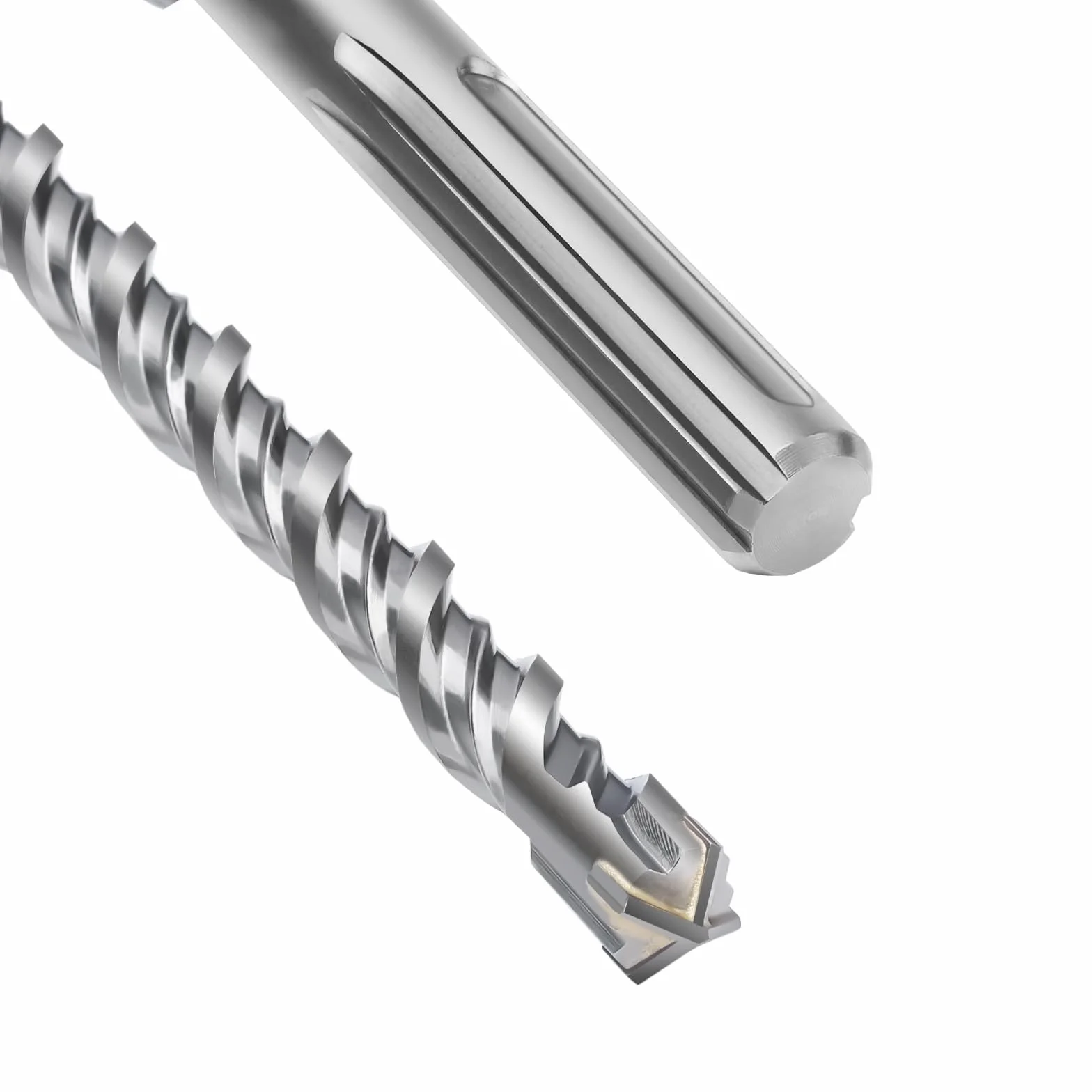 SDS Max - Broca para hormigón (18 x 340 mm, con 4 cortes de metal duro y doble hélice), para hormigón, piedra, piedra natural