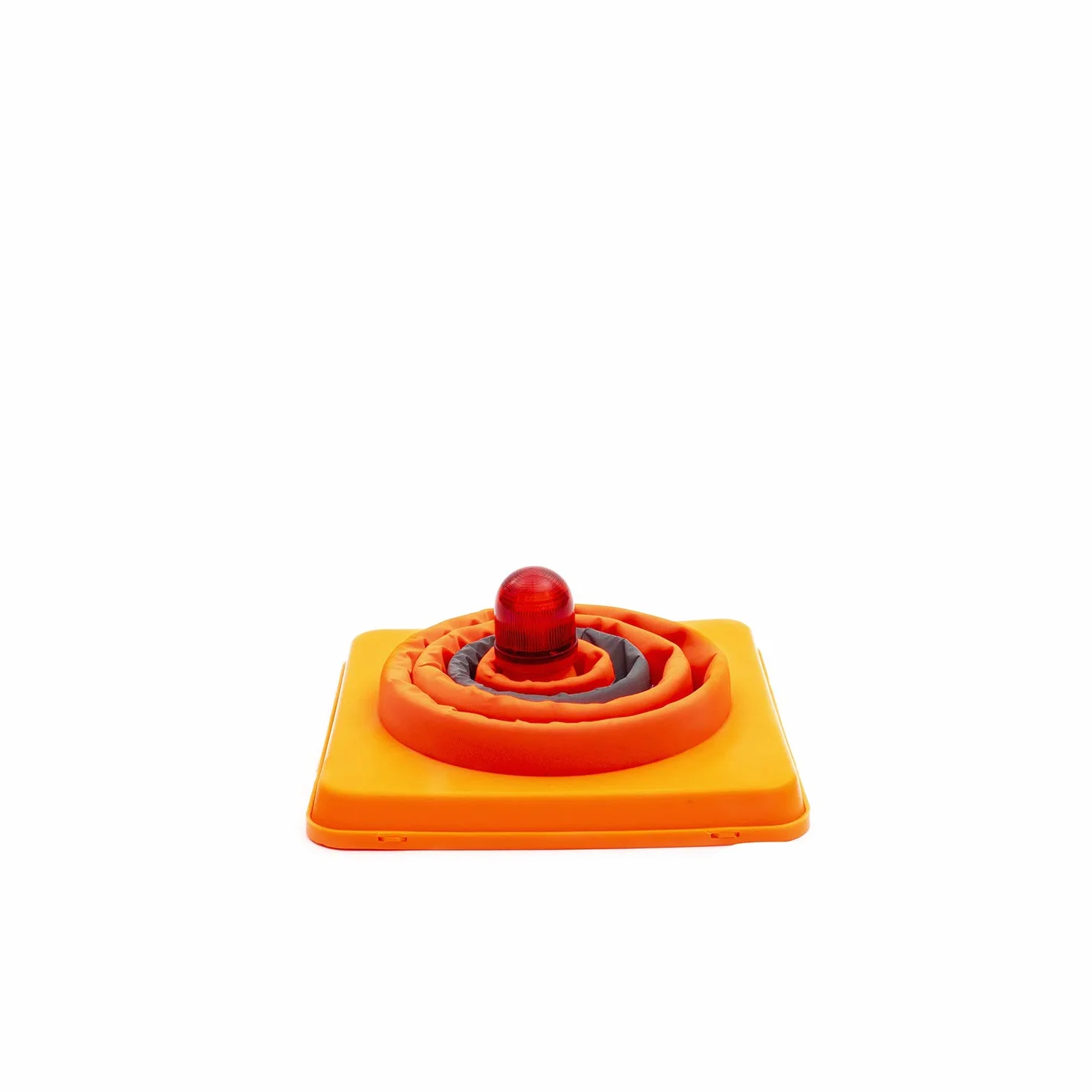 Normaluz BA12042 - Señalizacíon Homologada Cono Plegable De Nylon Con Luz Y Banda Refrectante PVC 42cm De Alto Base:24x24cm