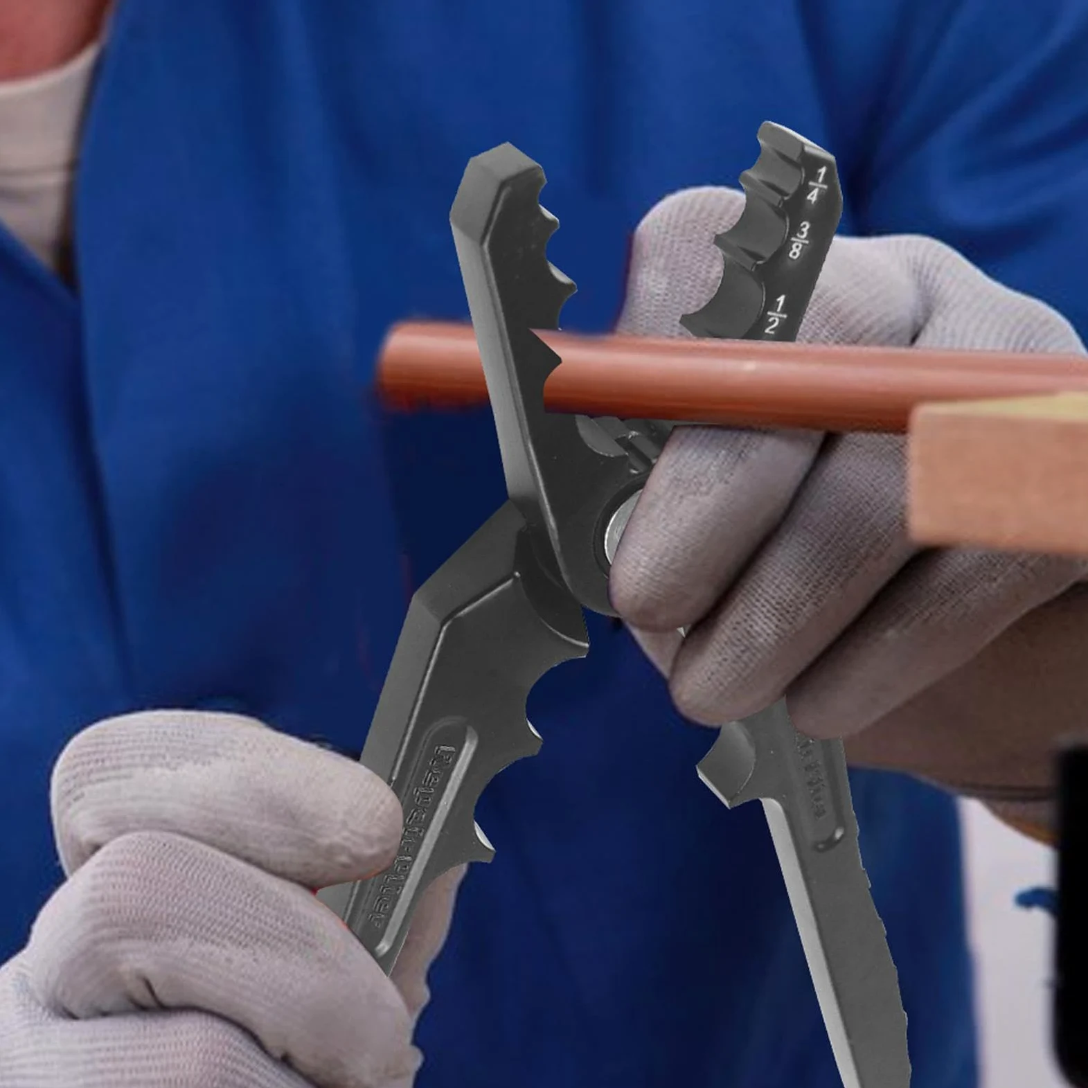 Alicates para redondear tubos de cobre y reparación de tuberías de refrigerante | Herramientas manuales Reparador de tubos planos, alicat