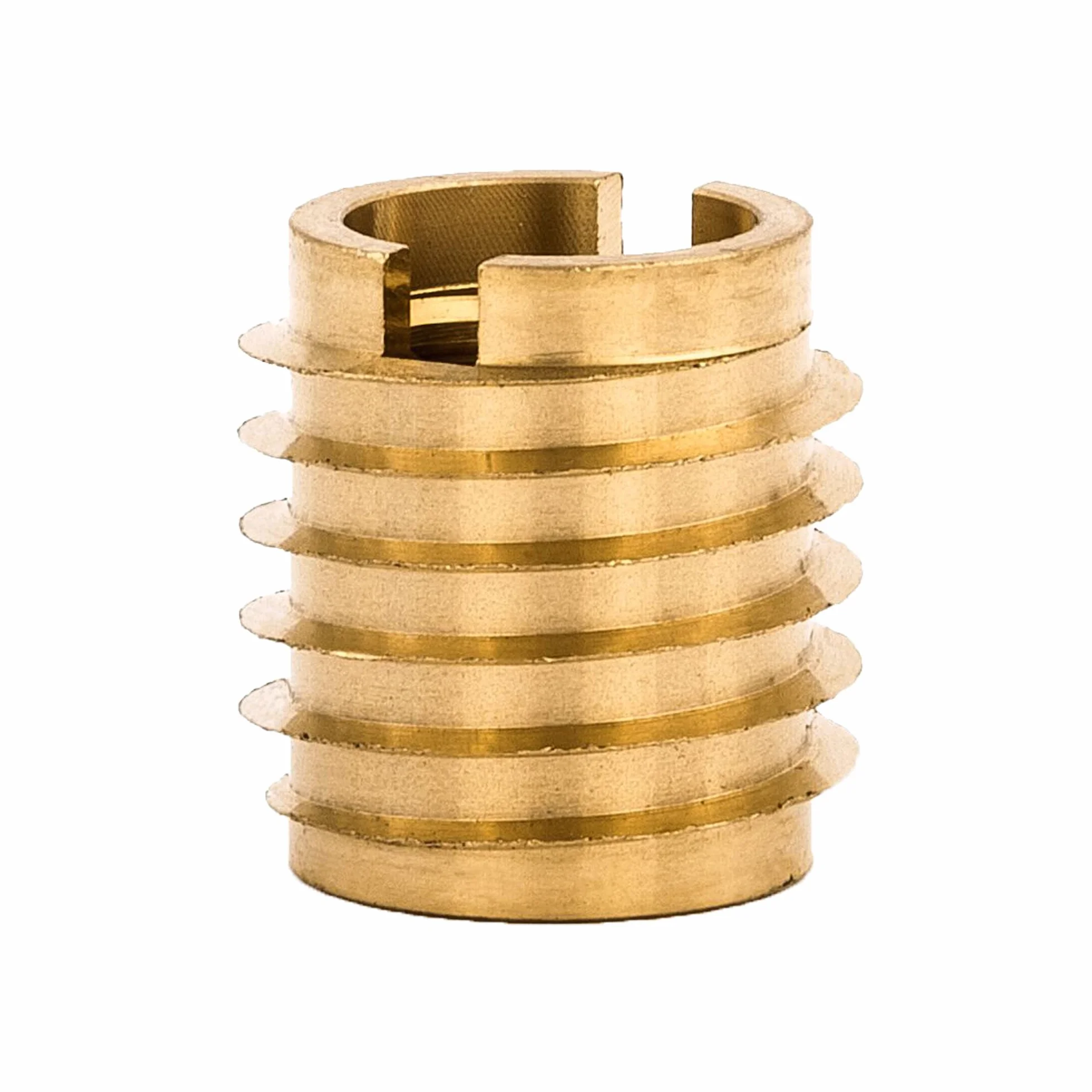 E-Z Lok 400-6 - Inserto roscado, latón, rosca para cuchillo, rosca interna de 3/8 a 16, 1,6 cm de longitud (paquete de 10)