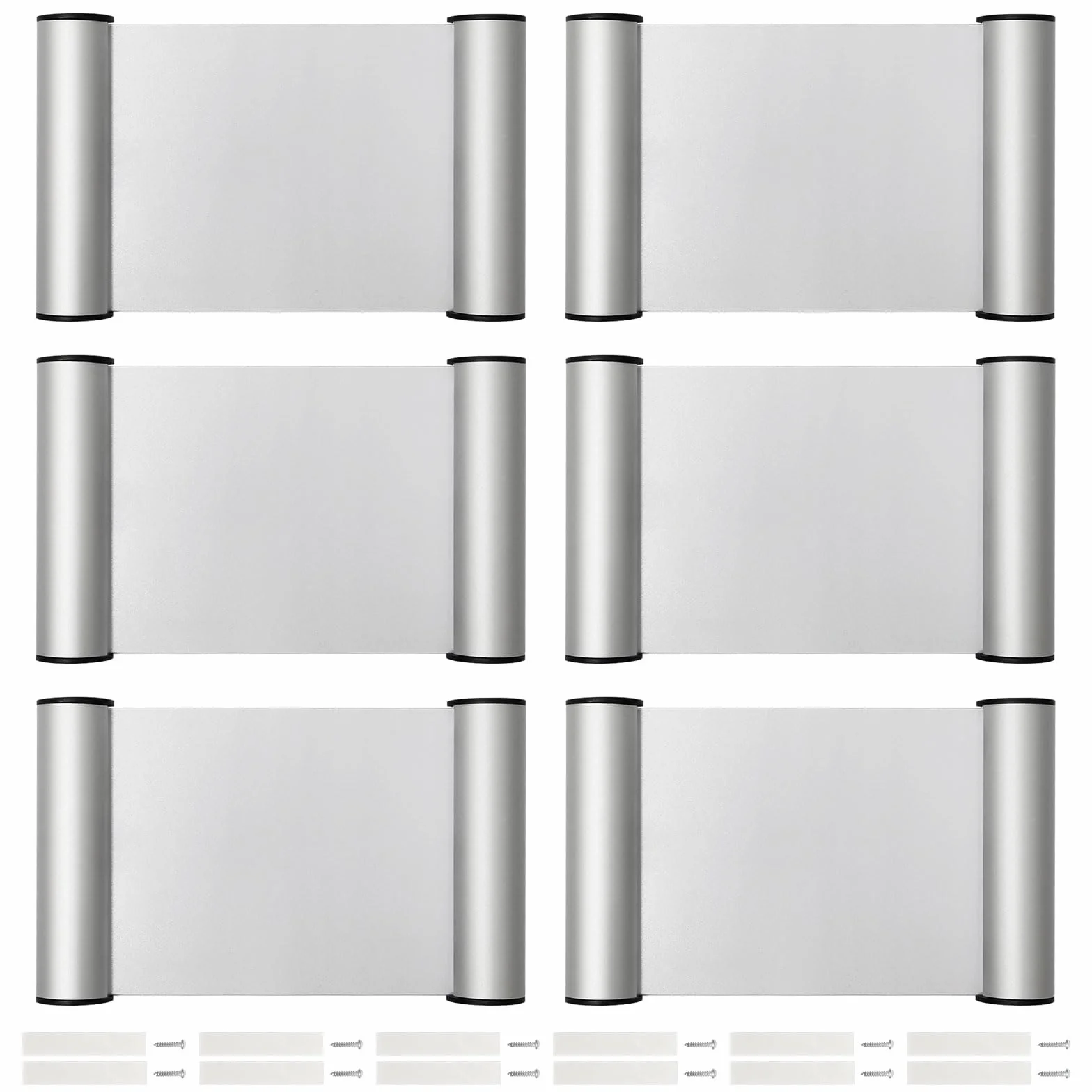 6 Piezas A6 Placa Puerta Oficinas, Autoadhesivas Identificativas de Aluminio(148x105 mm) para un Fácil en la Pared Señalización Profesional para Espacios de Trabajo, Consultas, Exposiciones
