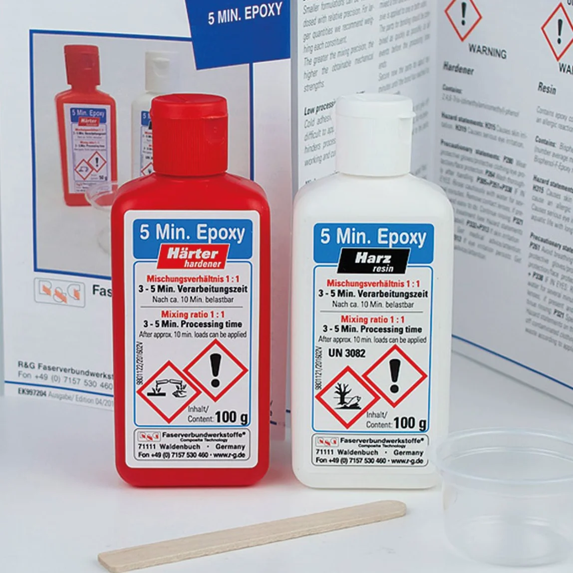 R&G Paquete de trabajo de 5 min EPOXY 200 g