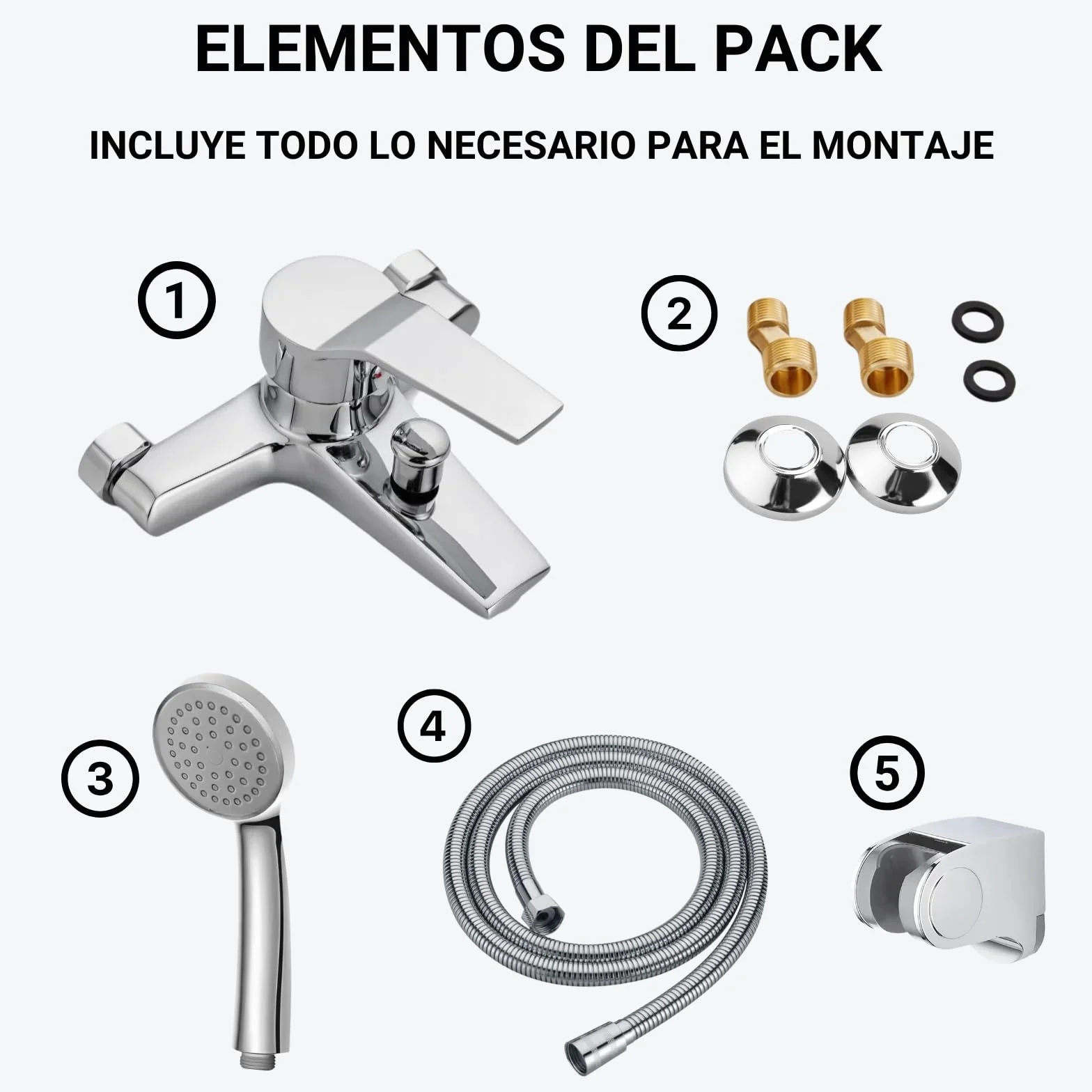 Grifo BAÑERA - GRifo DUCHA - GRIfo de ducha - GRIFo bañera y ducha - GRIFo de bañera - monomnado Ducha