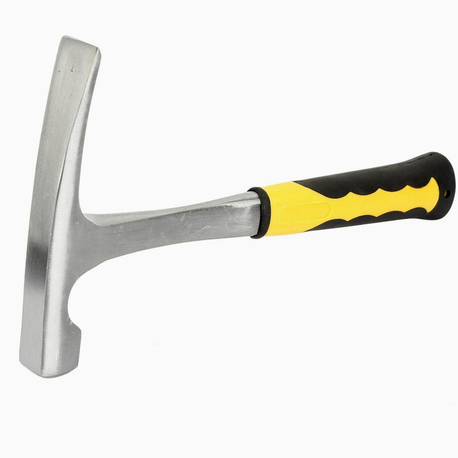 Tyenaza Martillo de Geologo, Martillos de Ladrillo Geológico, Martillos de Exploración Geológica, con Mango de Goma Cómodo, para Investigación Geológica, Familiar, Construcción‎(33,5x17cm)