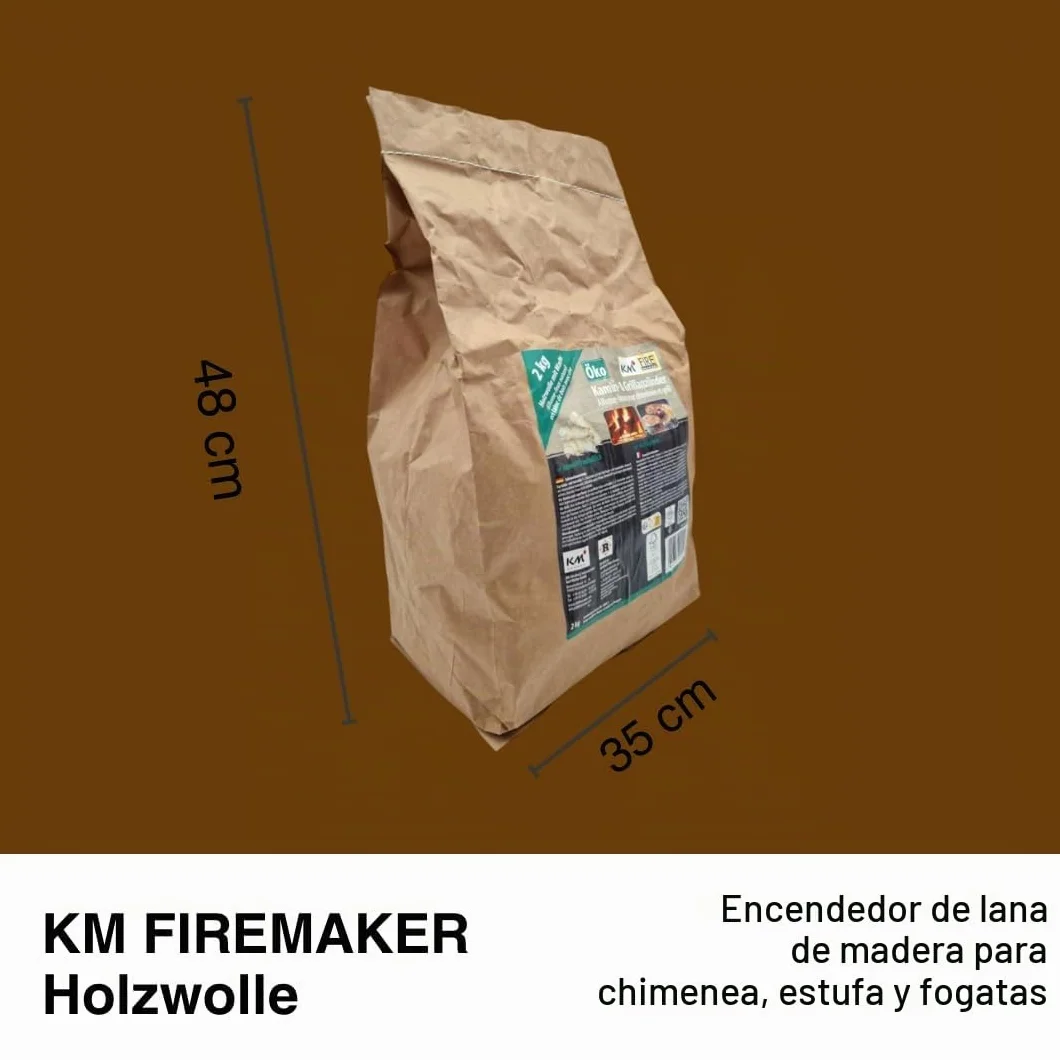 2 kg de encendedor de lana de madera ecológica