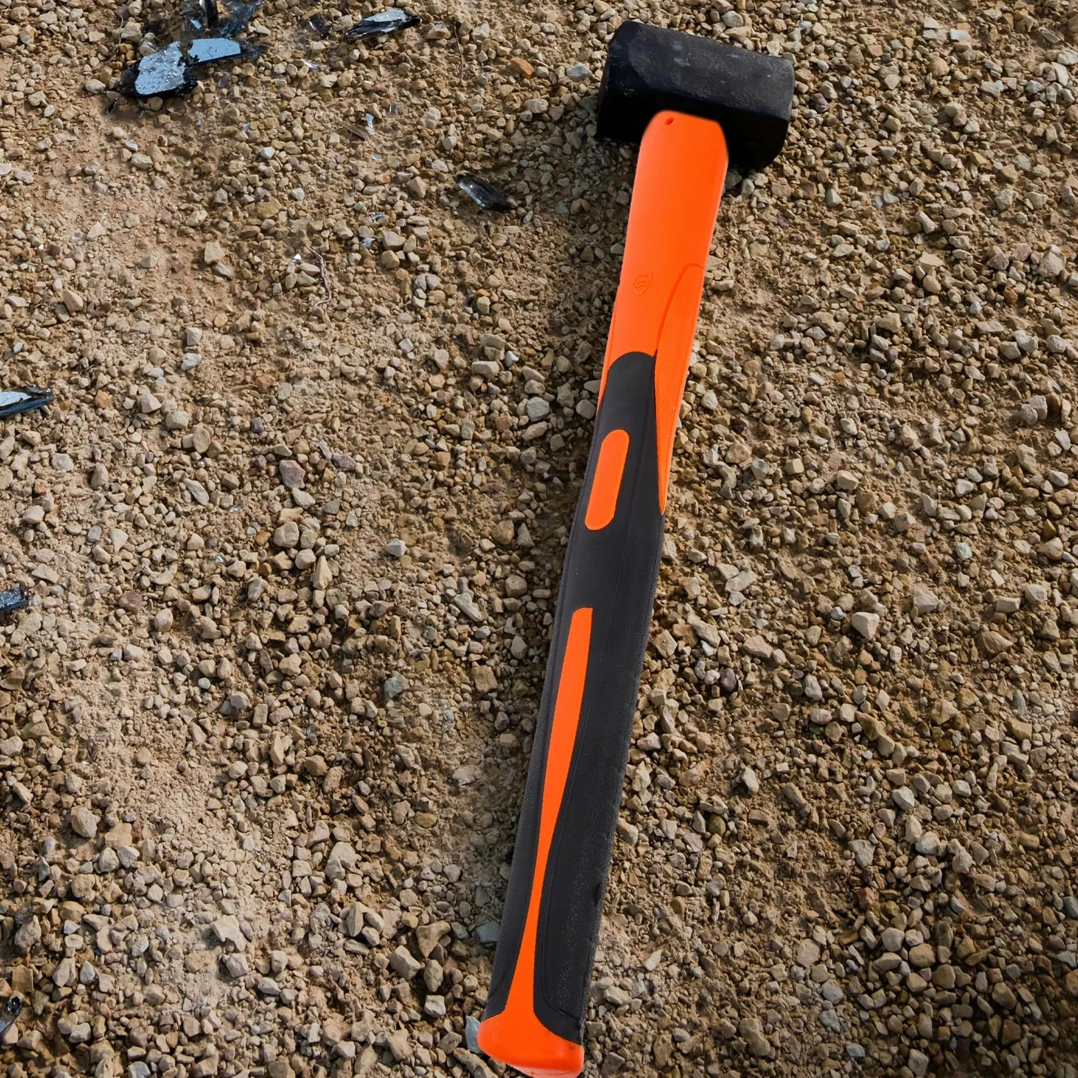 Zerodeko Mango de Martillo Antideslizante de 36 Cm Recubrimiento de Goma Absorbente de Vibraciones, Mango de Repuesto Resistente para Martillo de Garra, Herramienta Manual para Mejora