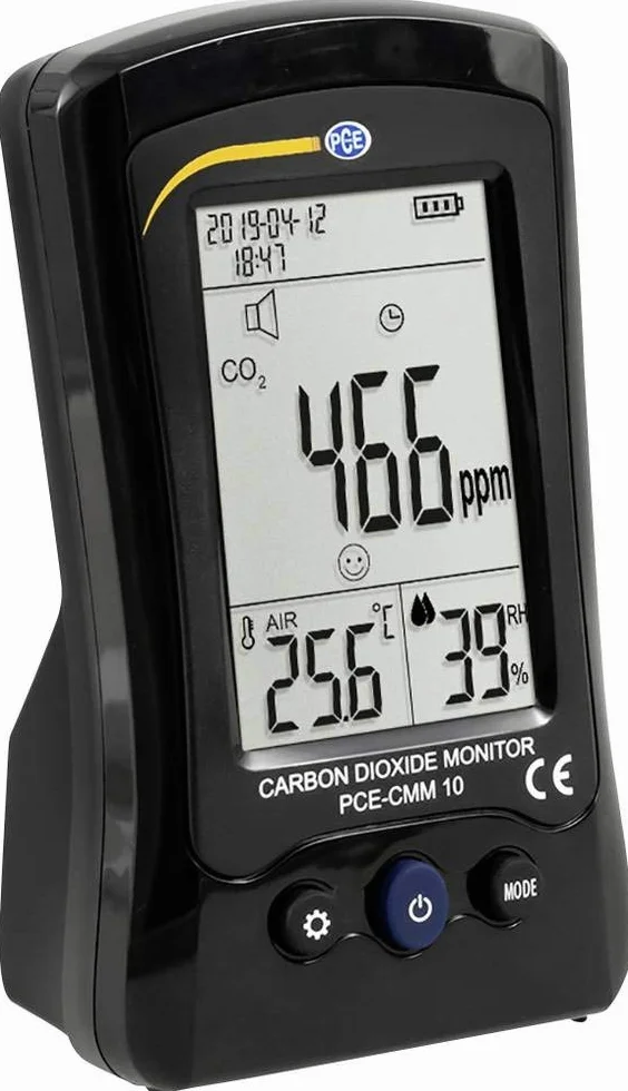 Medidor de dióxido de carbono PCE Instruments PCE-CMM 10 Temperatura, Humedad y CO2