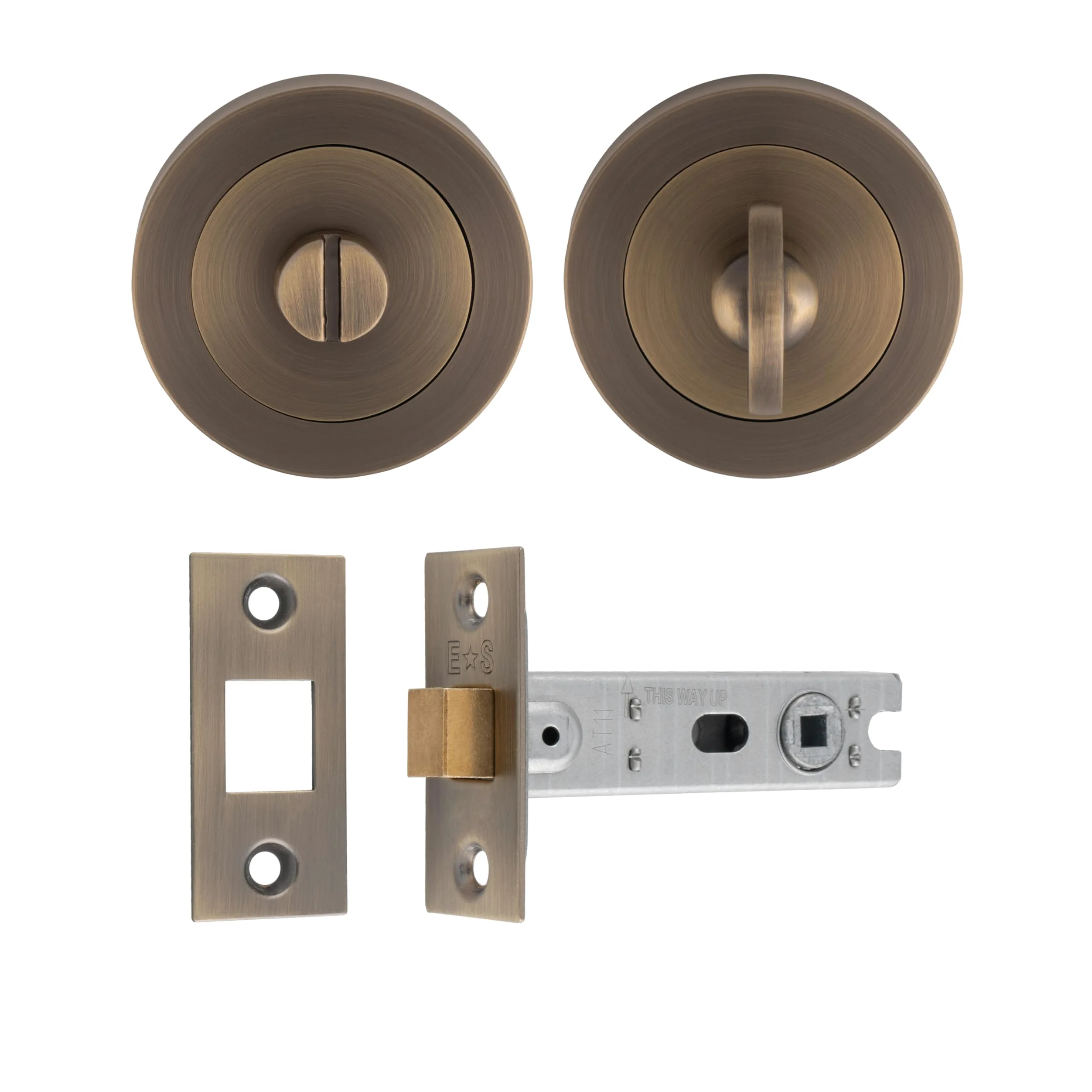 Carlisle Brass UDP/BATH30/AB Ultimate - Paquete de privacidad para puerta en latón envejecido
