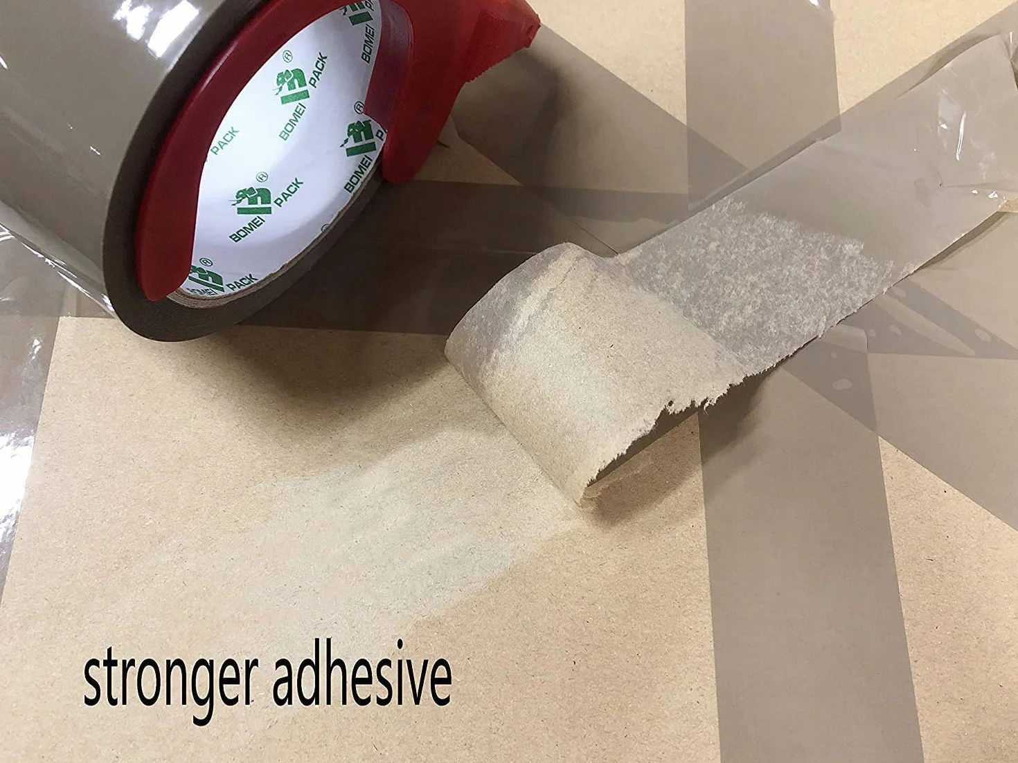 BOMEI PACK 3 Rollos 48mmx66m Marrón Cinta Adhesiva de Embalar para Embalaje de Cajas de Cartón de Envíos y Mudanzas. Precinto para Empaquetados Resistentes (brown)