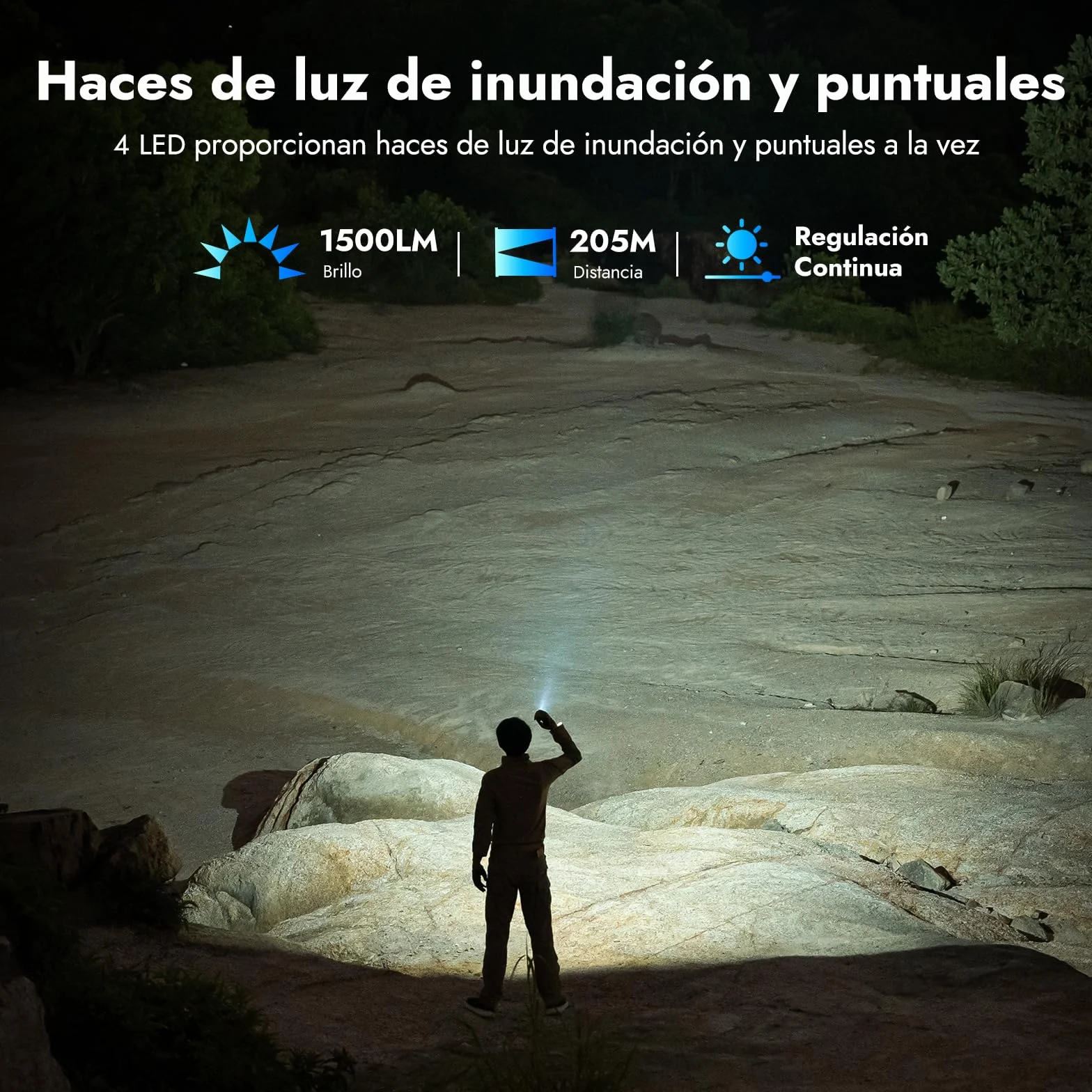 WUBEN X4 Mini Linterna LED Recargable con RGB Lamparas, 1500 Lumens EDC Linternas Alta Potencia con Iman, IP65 Portatil Tactico Lampara de Mano para Camping Emergencia Rescate
