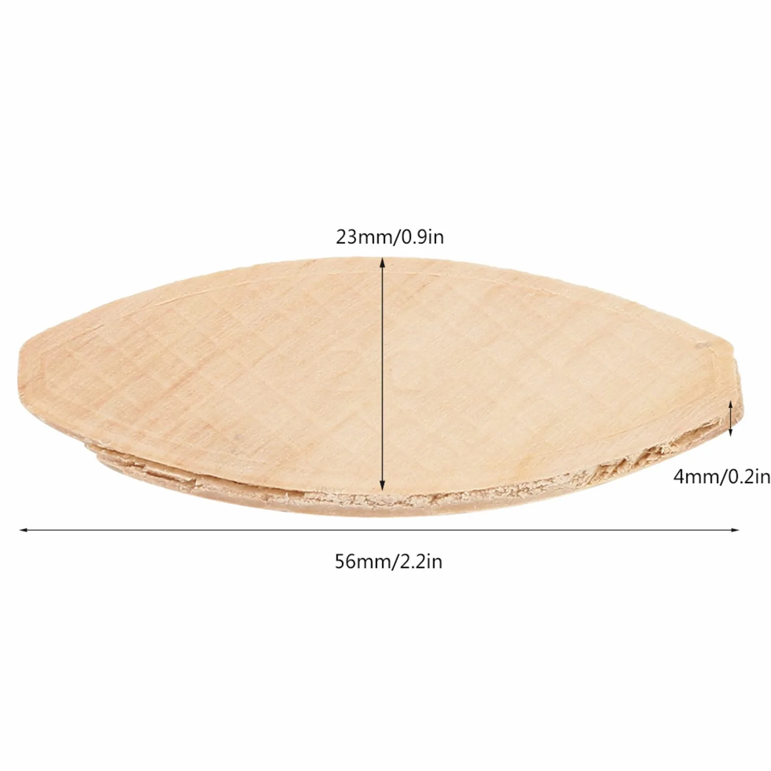 Ausla Galletas de Madera 100 Piezas Herramienta de Unión de Madera Maciza de Haya Tamaño 20#