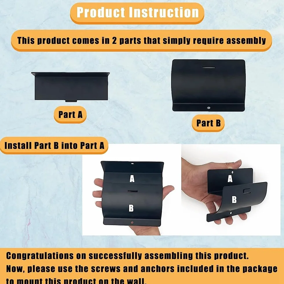 Percha de Escalera de Alta Resistencia, de Escalera de Montaje en Pared para Almacenamiento de Escaleras, Perchas de Carretilla para Pared de Garaje, 1 Paquete