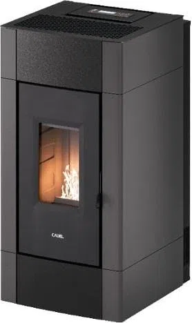 CRISTAL Plus 9 - Estufa de pellets canalizada 8,5 kW depósito 17 kg Volumen calefactable 238 m3 metal antracita