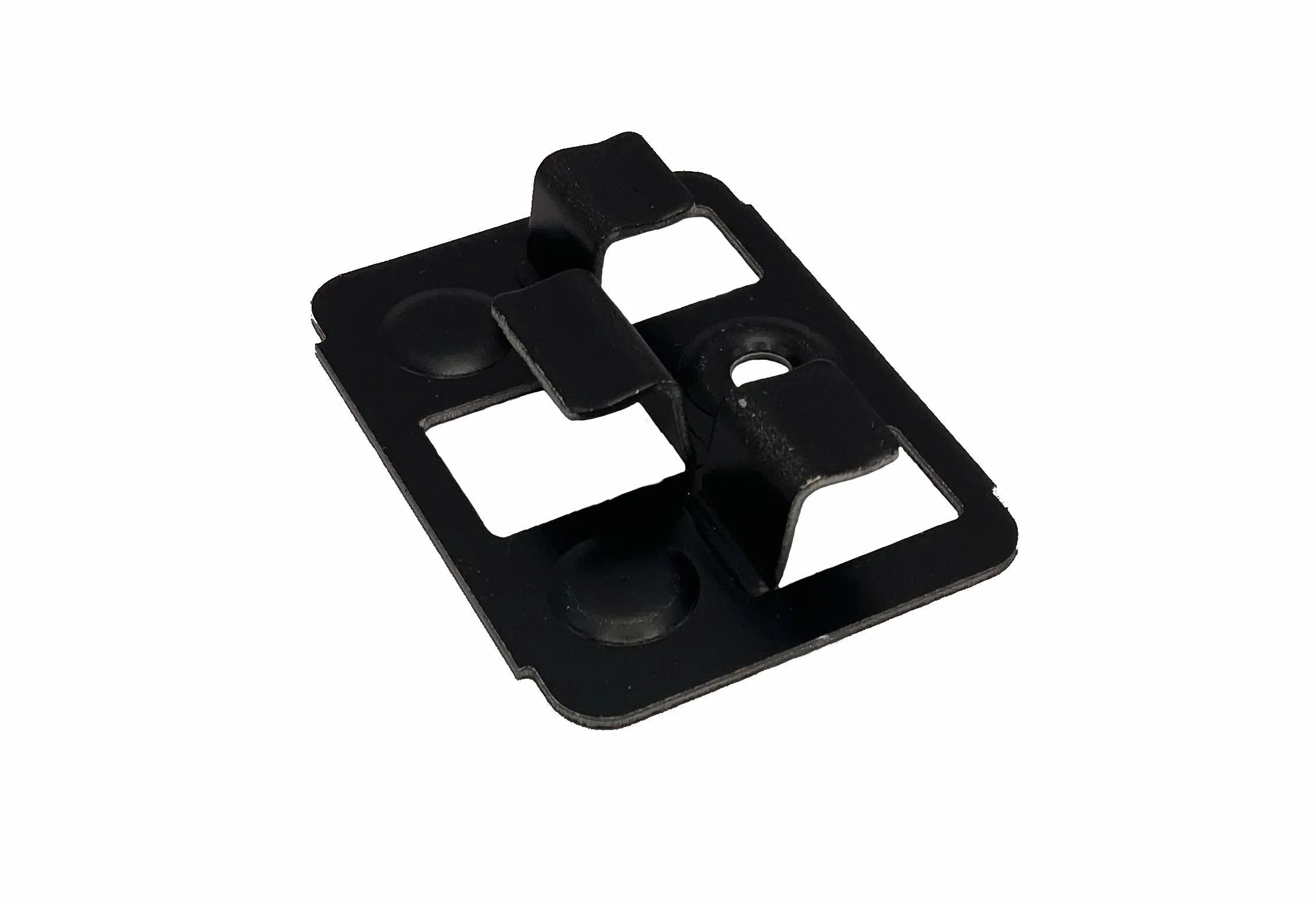 FRÜH Clips de WPC de 10 mm, clips invisibles para terraza, acero negro, para tablones WPC/BPC, 50 unidades (acero galvanizado)
