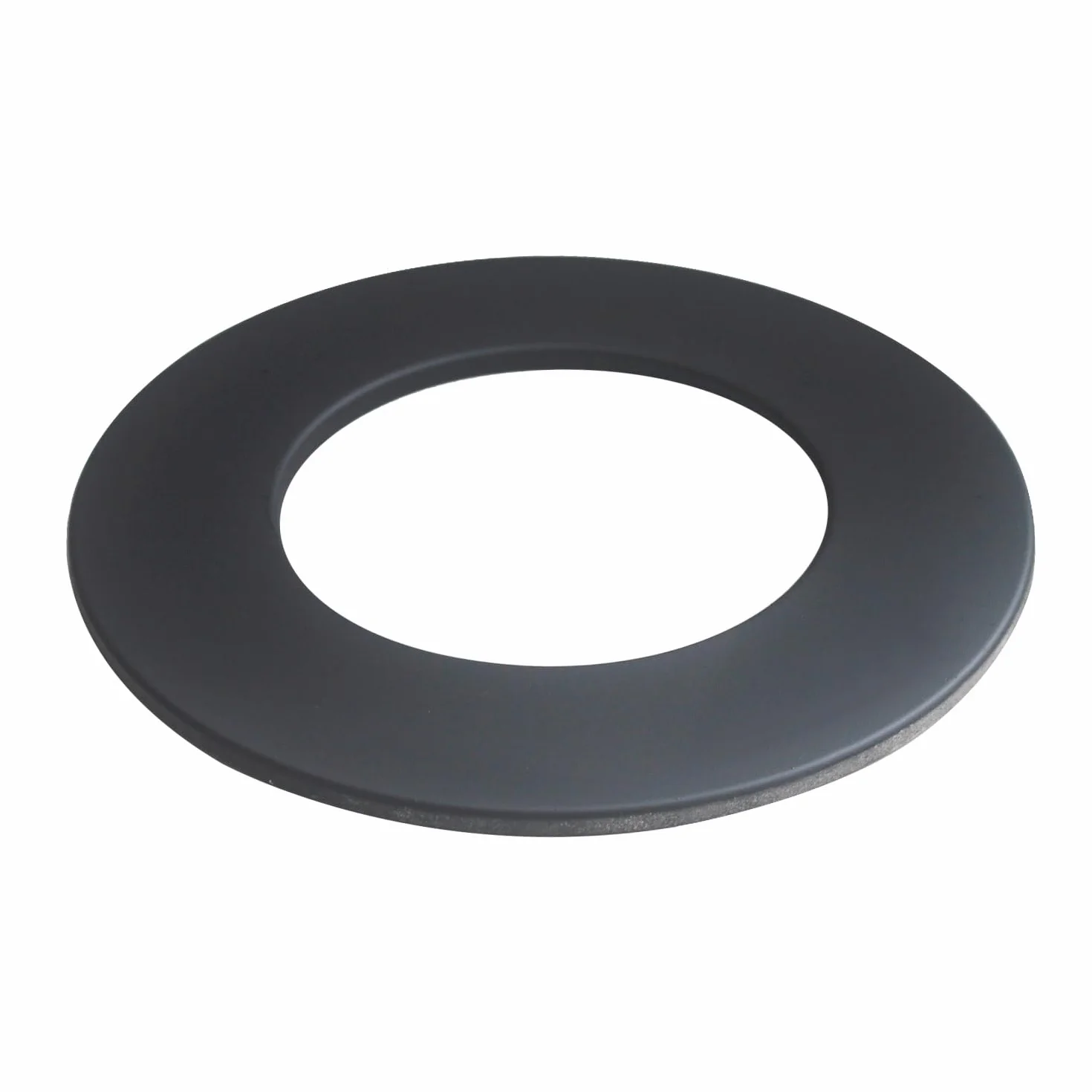 Embellecedor tubo salida humos caldera horno inox negro collar rosetón chimenea tubería roseta estufa pellet pared conductos (125mm Diámetro Interior)
