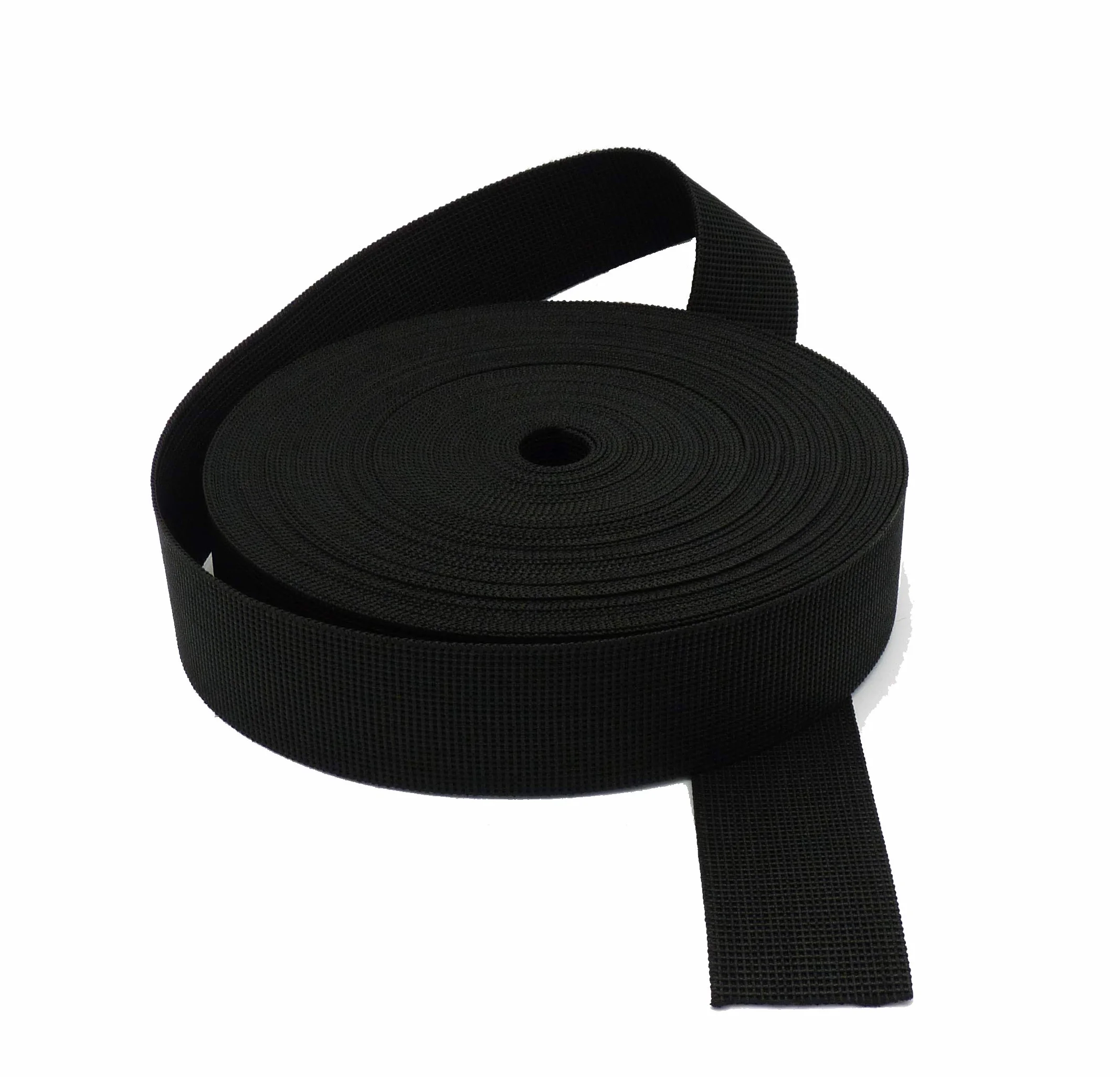 Cincha negra de calidad Super Extra dura de tapicería de 50 mm. para asientos 24 metros. (24 metros)