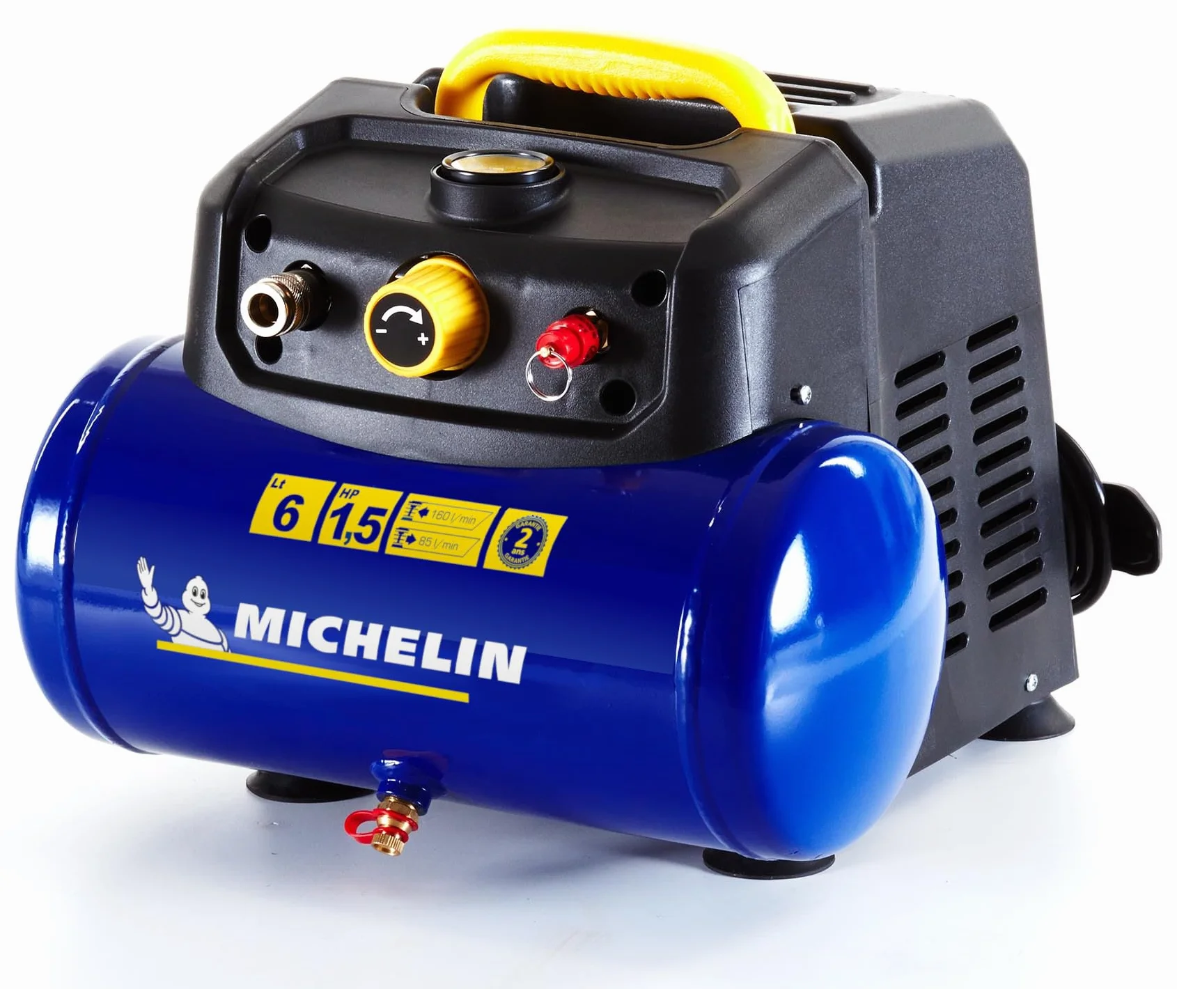Compresor de aire portátil MICHELIN MBL6 6L 1,5 hp 8 bar 160 l/min