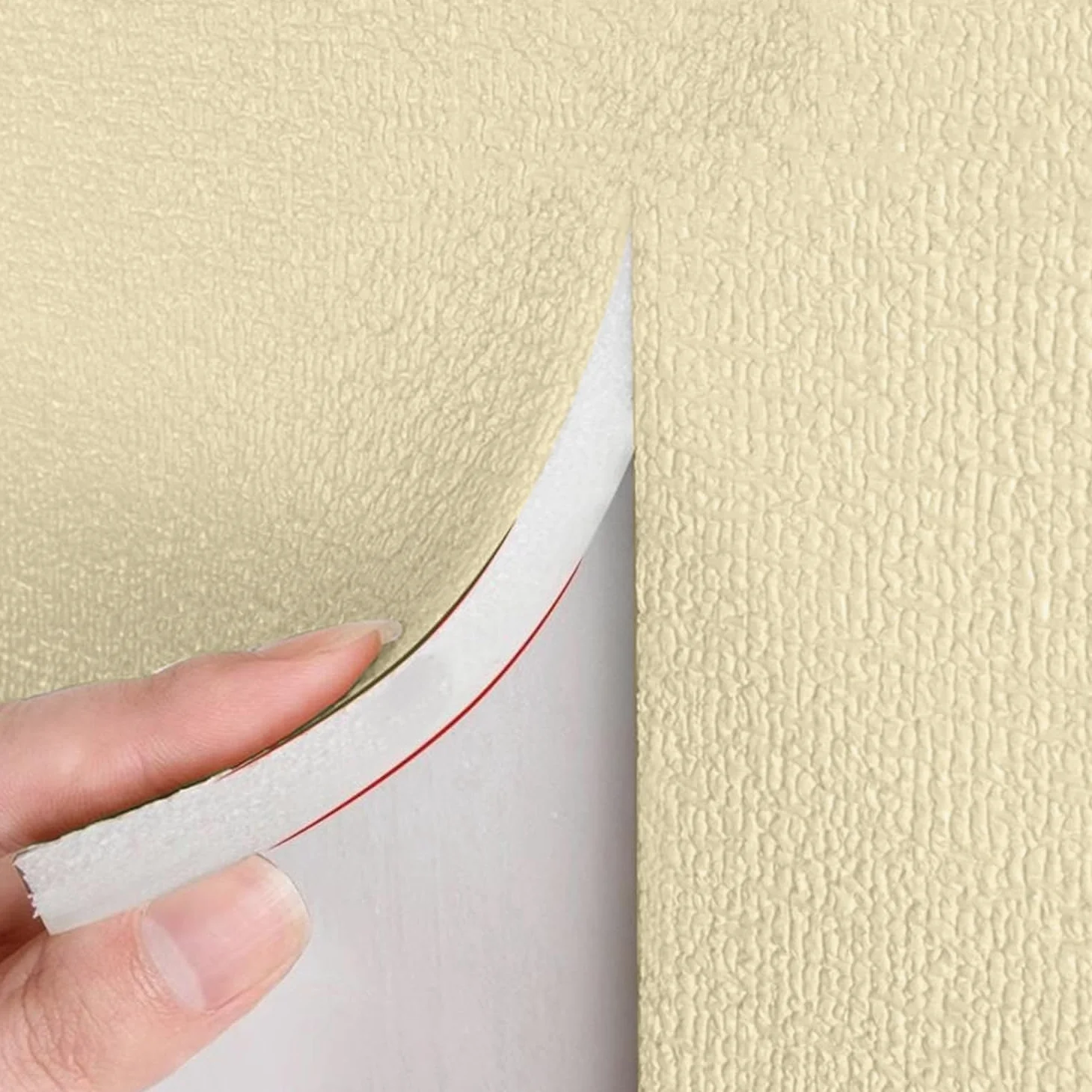 Genérico Papel Pintado Aislante Autoadhesivo De 9 Mm De Grosor,Papel Pintado Aislante para Paredes Interiores,Impermeable Resistente a La Humedad,Protección Decoración De Paredes,Amarillo,50x280cm