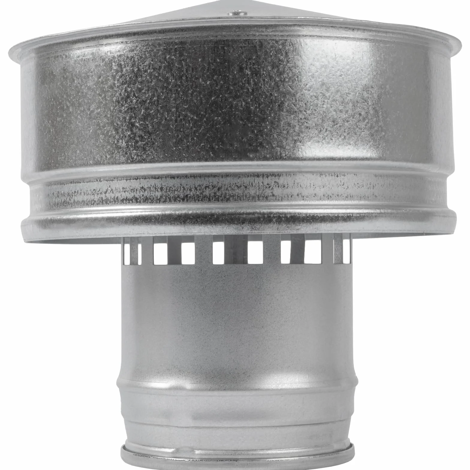 Vent Systems Tapa de techo redonda de 100 mm Metal galvanizado para todas las condiciones climáticas Tapa de escape redonda superior un aislamiento perfecto de 10 cm