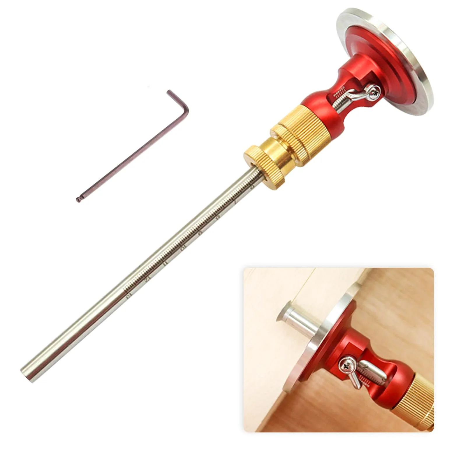 Calibre De Marcado, Herramienta De Marcado Con Función De Microajuste Calibre De Marcado Calibre De Marcado De Metal Cuchilla Para Madera Blanda Y Madera Dura Marcado De Ruedas
