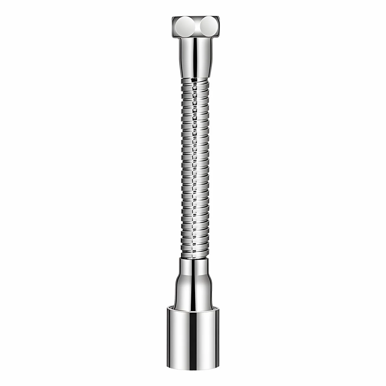 Extensor Grifo Cocina Ajustable de M22 20cm con Aerador Flexible 360°, Dos Modos de Pulverización, Rallonge de Acero Inoxidable para Ahorro de Agua, Diseño Universal y Elegante