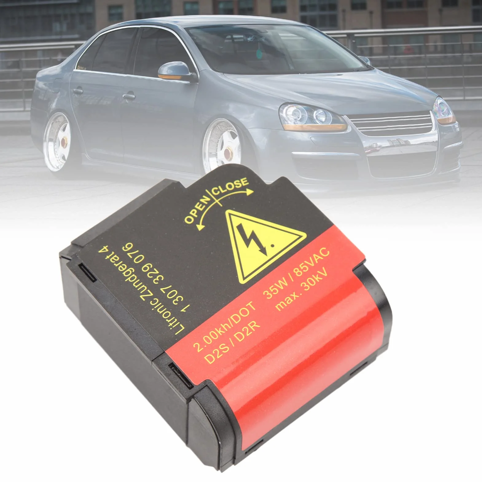 Focket Balasto de Faro de Xenón, 1307329076 Balasto de Encendido de Bombilla de Xenón Encendedor de Faros Compatible con W220 CL ​​SL W169 Mondeo MK3, 8P0941471 6224F6