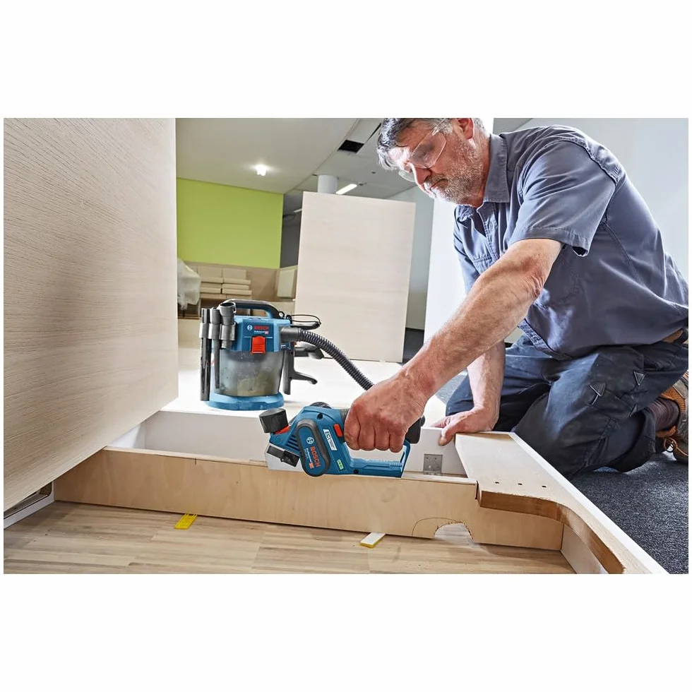 Bosch Professional 12V System cepillo a batería GHO 12V-20 (anchura del cepillo máx.: 56 mm, incl. 2 baterías 3.0Ah, cargador, 2 cuchillas de cepillado, L-BOXX)