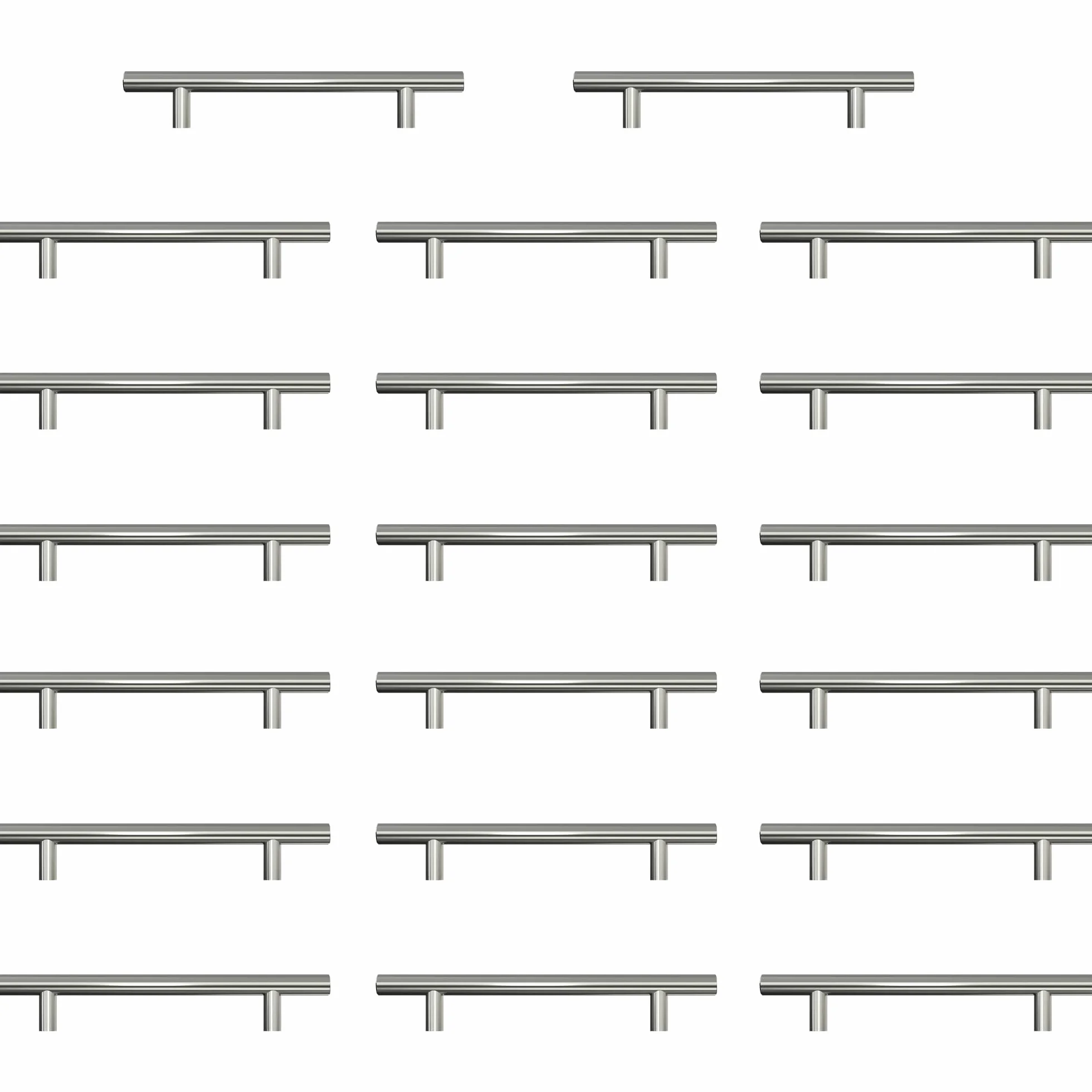 Tiradores Cocina Tiradores Armarios 20 Piezas Acero 128MM Inoxidable Lnstalación de Agujeros Lnstalación de Agujeros Plata