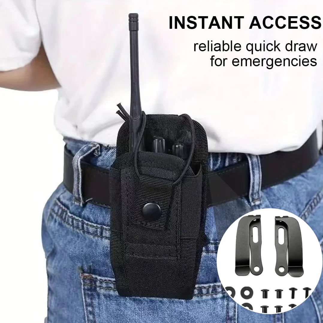 Clips Kydex para Funda de Cuchillo 2 Unidades – Extracción Rápida Ambidiestro para Acceso Táctico EDC, Sujeción Segura en Cinturón