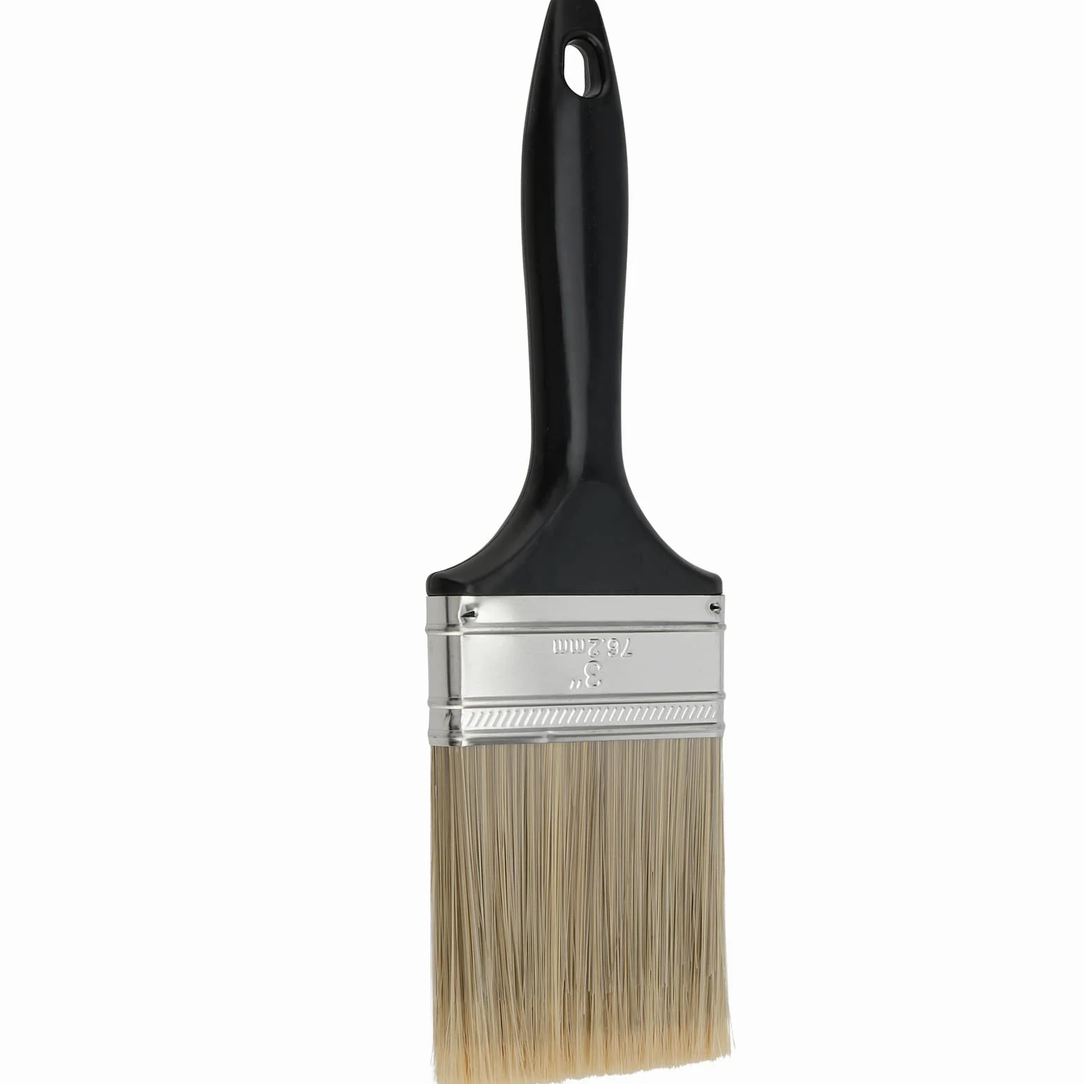 HOZEON Paquete de 20 pinceles de pintura de 3 pulgadas, pinceles planos a granel, juego de pinceles profesionales con mango de plástico, herramientas de pintura multiusos para molduras de pared