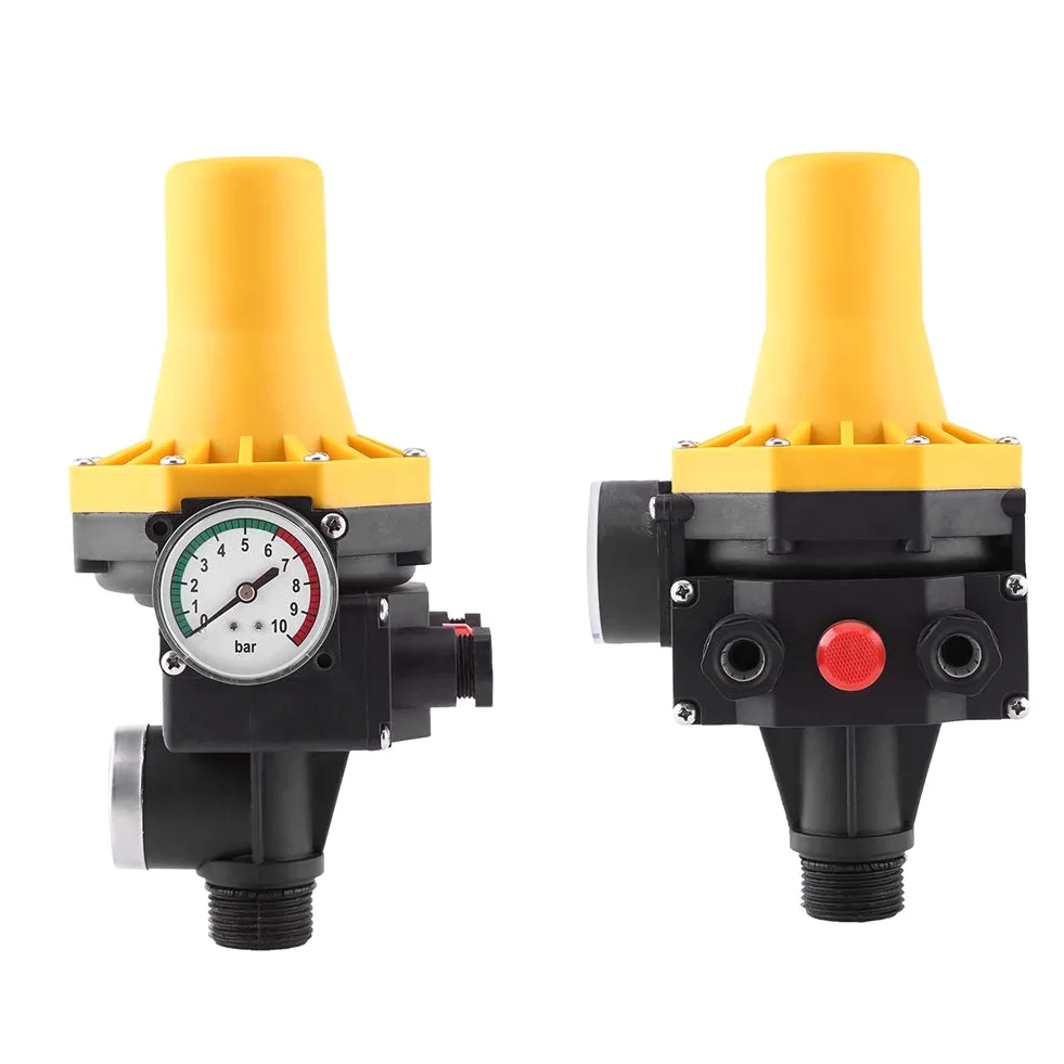 Ausla Interruptor de Presión 220V Control de Bomba Protección contra Funcionamiento en Seco, Mantiene Presión de Tubería Constante, Controla Varios Tipos de Bombas, Hogar, Jardín, Invernadero