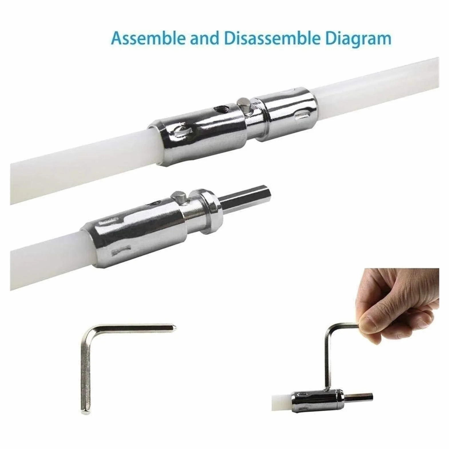 Kit De Deshollinador For Estufa De Pellets, Cepillo De Limpieza Giratorio Flexible De Nailon, Kit De Deshollinador For Conductos De Chimenea For Uso Doméstico Kit de Limpieza de Chimenea