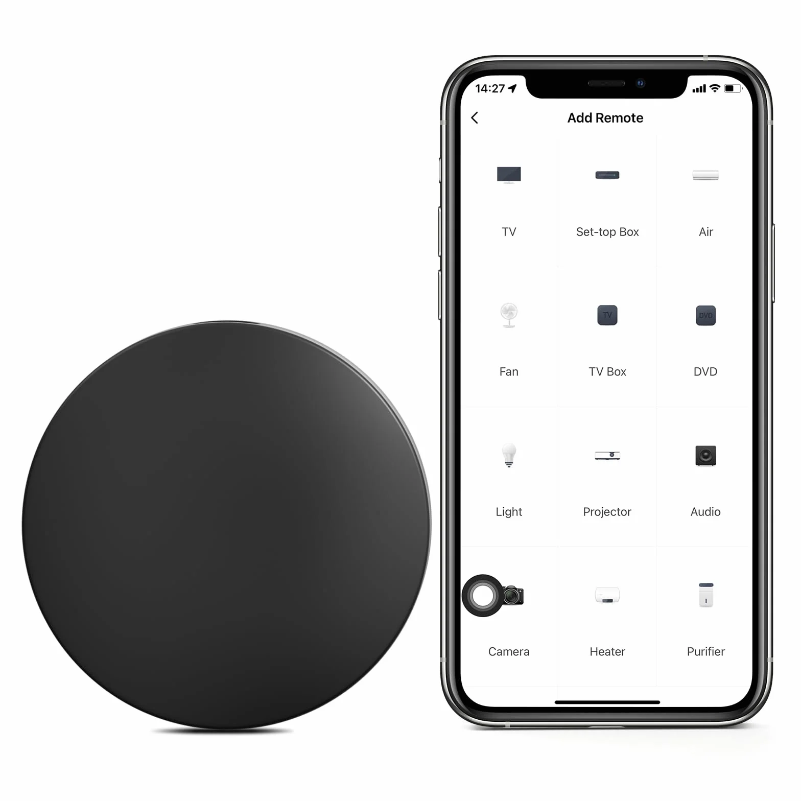 eMylo Control Remoto IR Smart, Smart Home Automation, Tuya Smart inalámbrico WiFi Control IR Universal Hub Compatible con Alexa