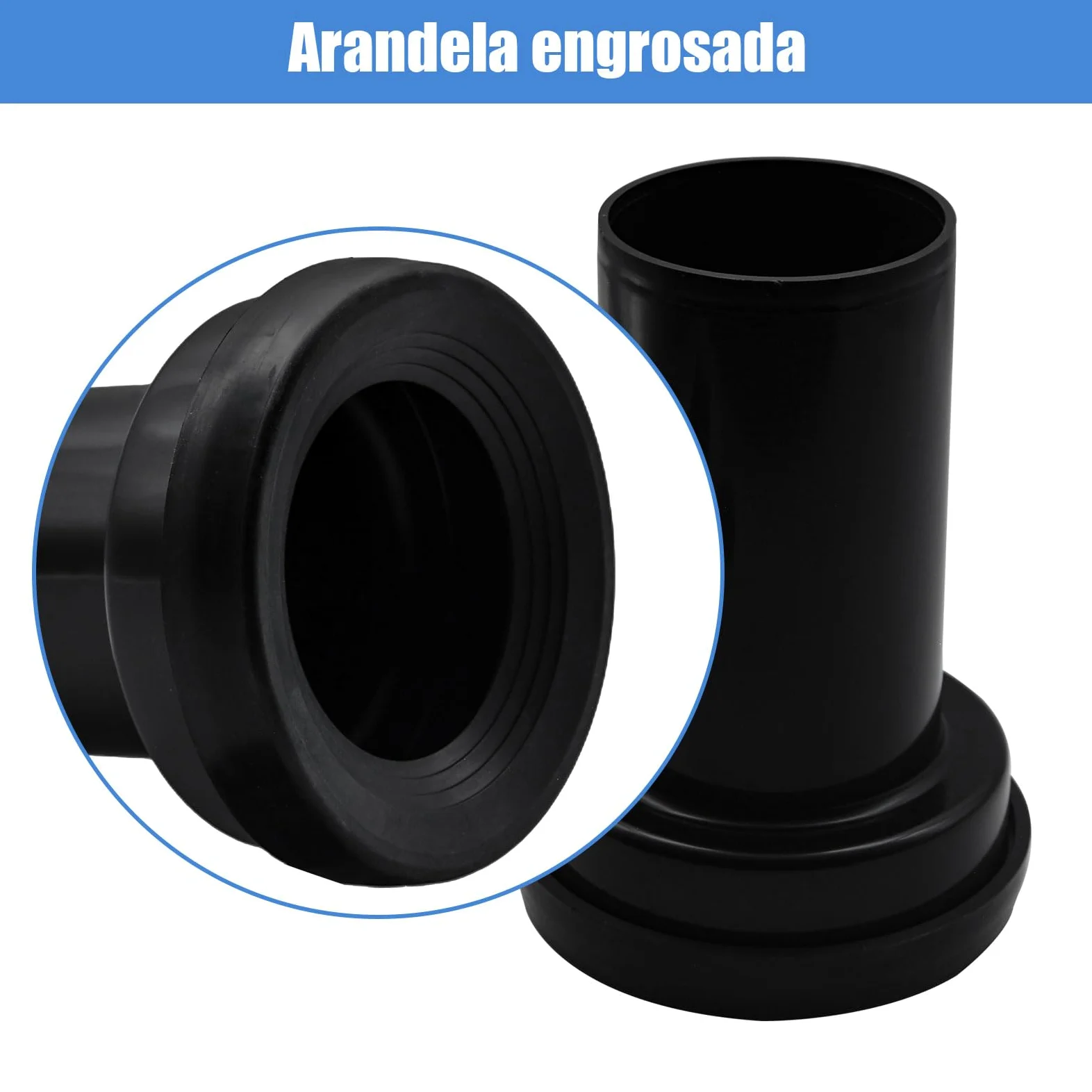 Juego de conexión WC suspendido, compatible con Geberit 152.426.46.1, para tubo PE d90/110, incluye kit de conexión, aislante acústico y accesorios de montaje