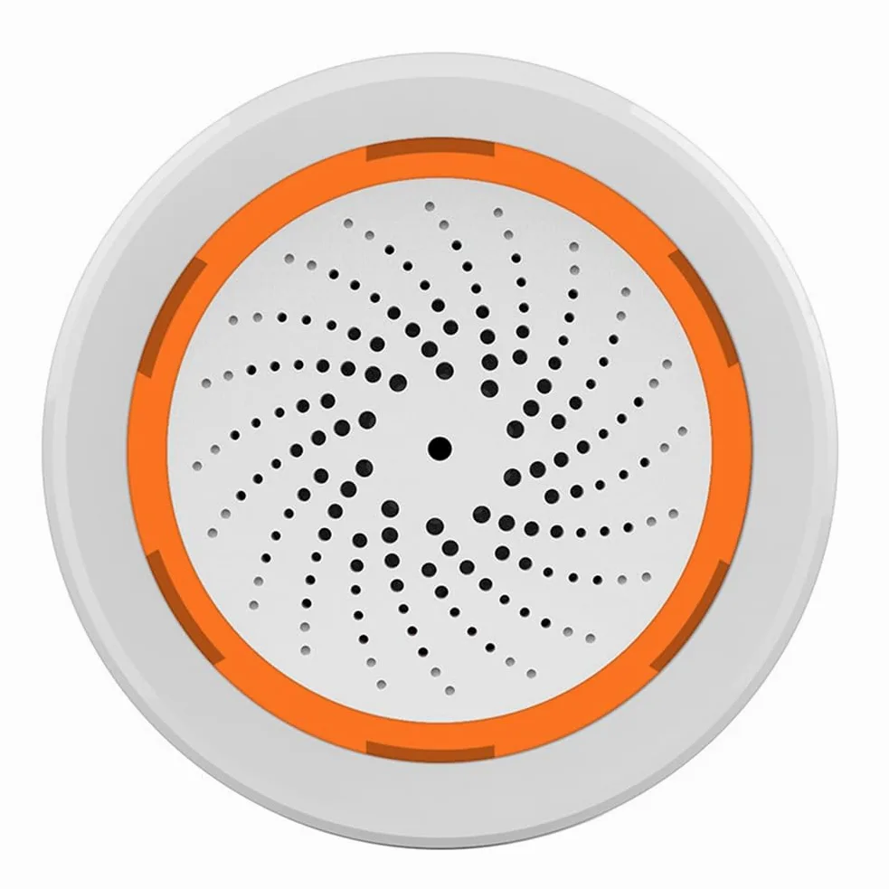 Tuya ZigBee Smart Sound And Light Sirena Sensor Smart Life de Seguridad para el Hogar Tuya Gateway Hub Sirena Alarma para Tuya
