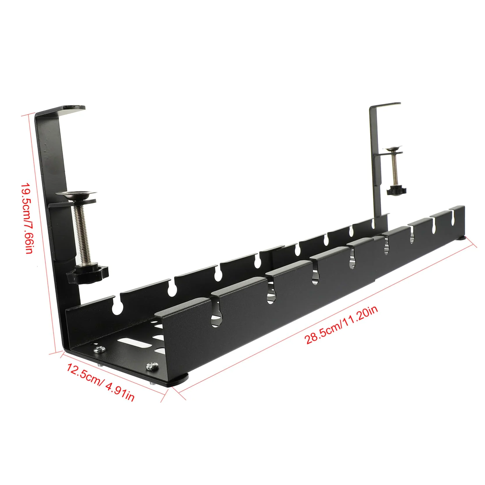 DOITOOL Bandeja de Cables Debajo del Escritorio Rack de Gestión de Cables Almacenamiento Organizado para Oficina Carga Estable y Ligereza