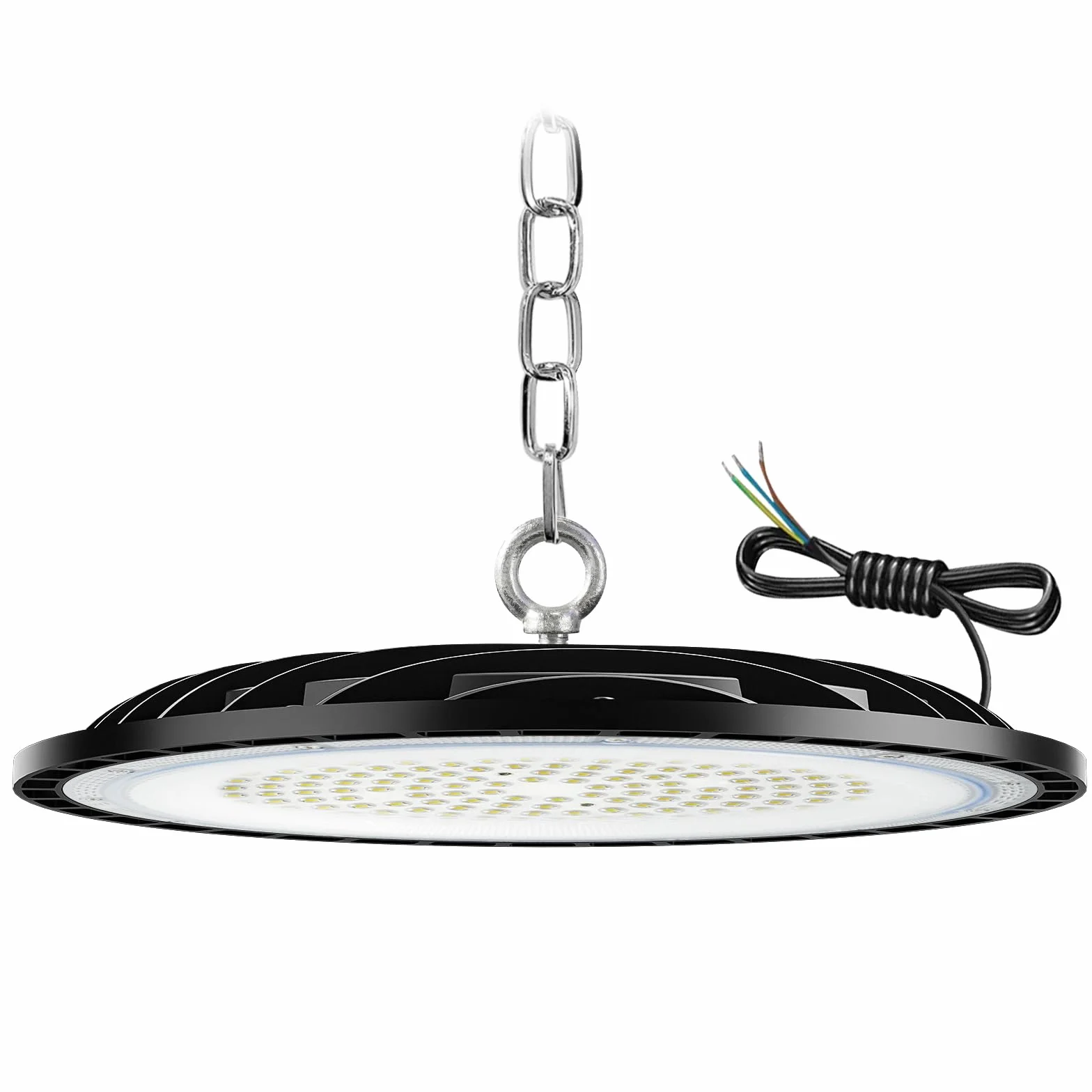 UFO LED Lámpara de Alta Bahía,150W 22500LM Led Iluminación Comercial,6000K-6500K Iluminación de Almacén,IP65 Impermeable Naves Industriales Para Patio,Garaje,Fábrica,Taller(1 Pack, 150W)