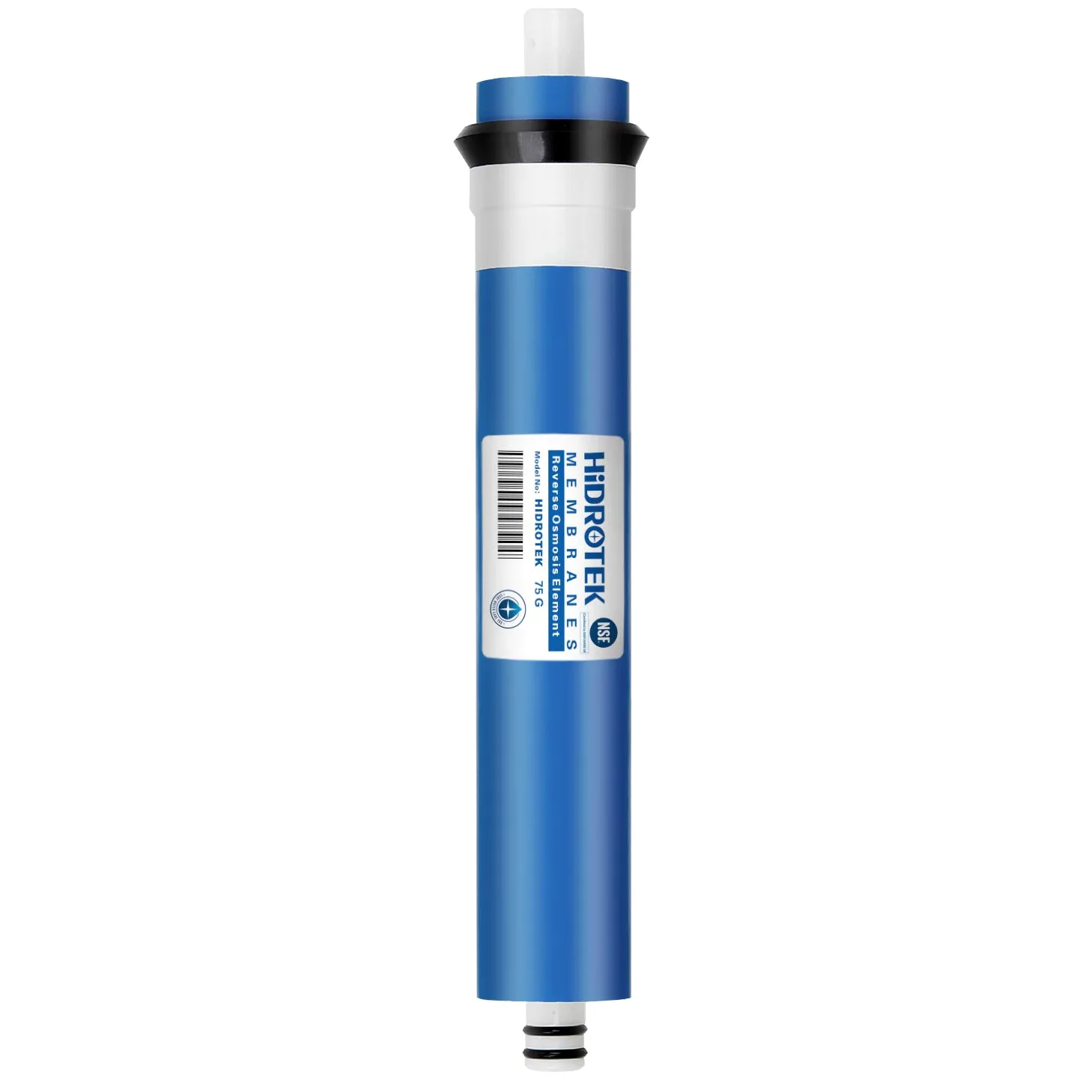 Universal Compatible 75 GPD membrana de ósmosis inversa replacement-nsf Certificado elimina 98% de contaminantes en agua (1) | Cartucho de repuesto para filtro de agua RO-11. 1 unidad de 75 pulgadas. 75 pulgadas