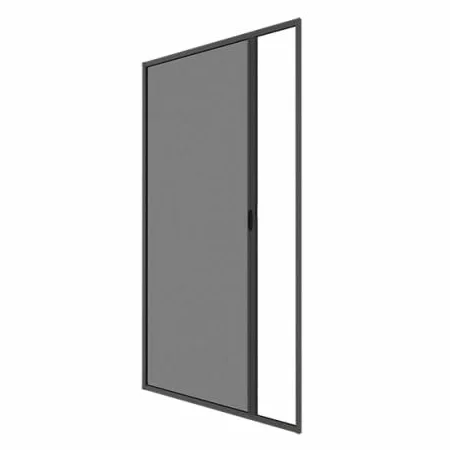 Mosquitera enrollable lateral, aluminio, color gris antracita, 220 x 160 cm