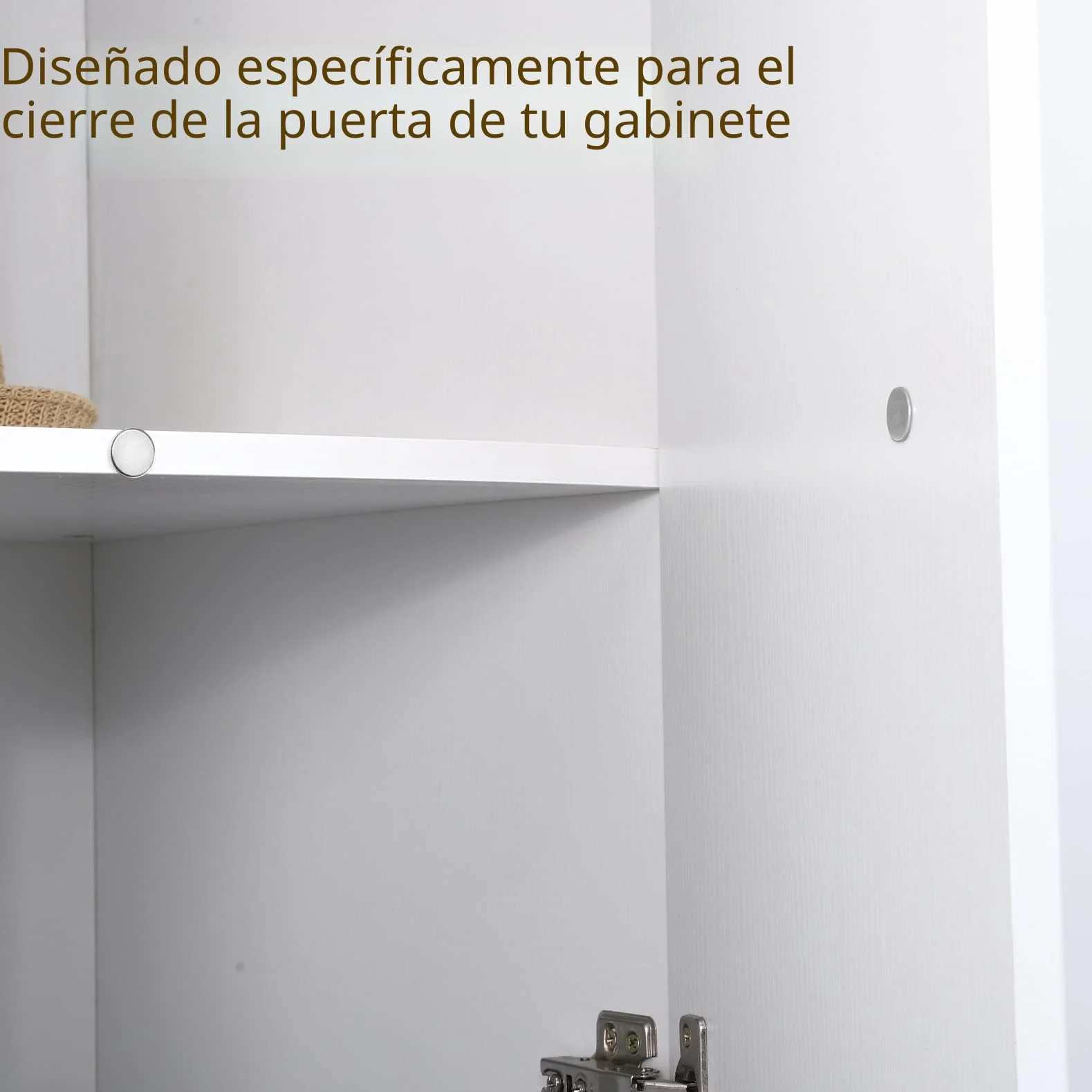 Mousike Captura Magnética de Puerta Ultra Fina Imanes de Gabinete de Acero Inoxidable con Imán de Cajón para Cierre de Puerta Corredera (D15-4)