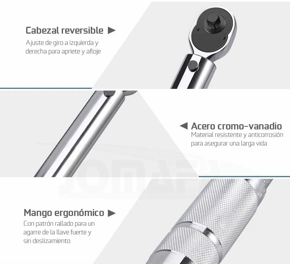 JOMAFA - LLAVE DINAMOMETRICA 1/2" 28-210 Nm Llave de carraca de apriete medido