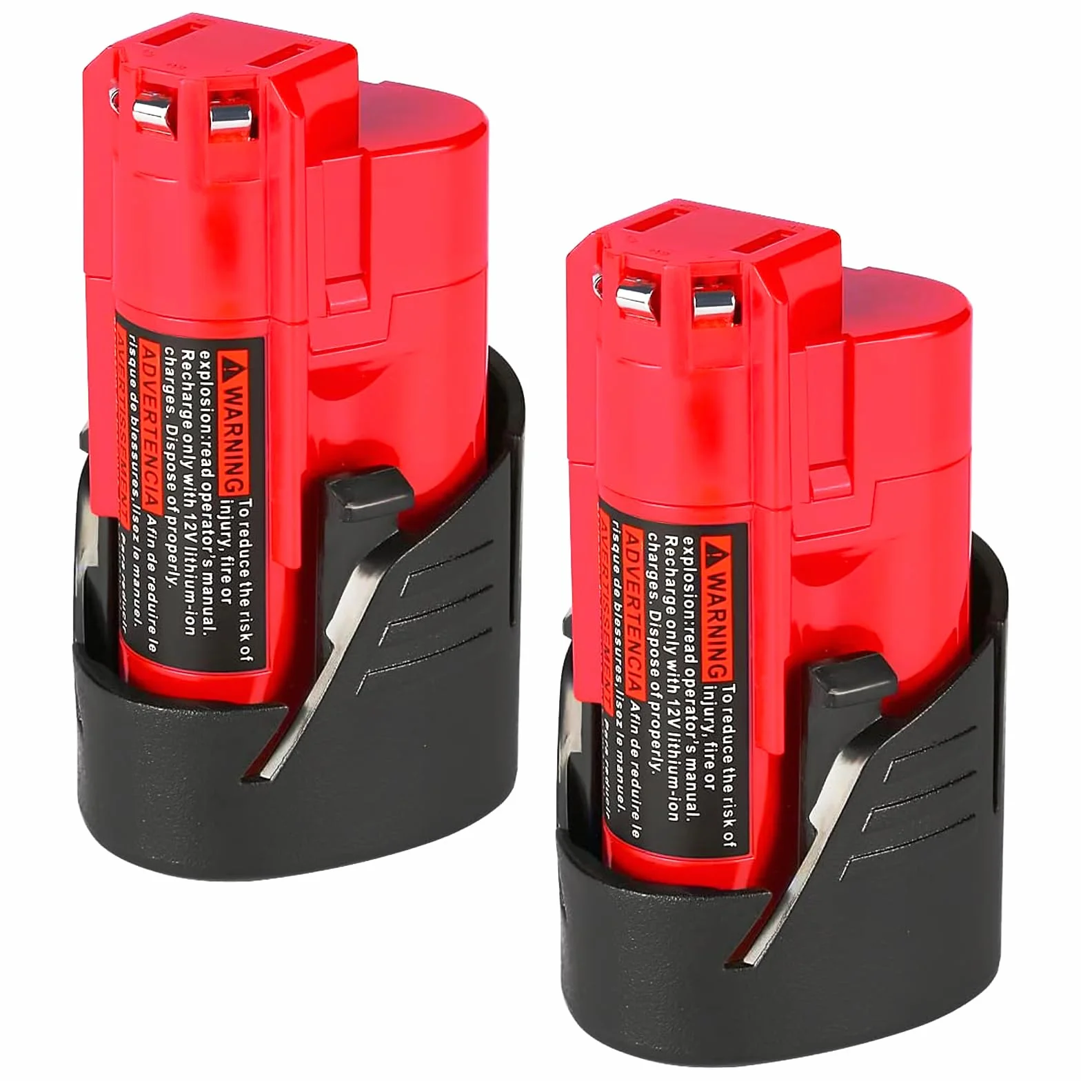 【2 Piezas】 Batería de 12V 3.5Ah para Herramientas de batería para Milwaukee 48-11-2411 48-11-2420 48-11-2401 48-11-2402 para Milwaukee 12V