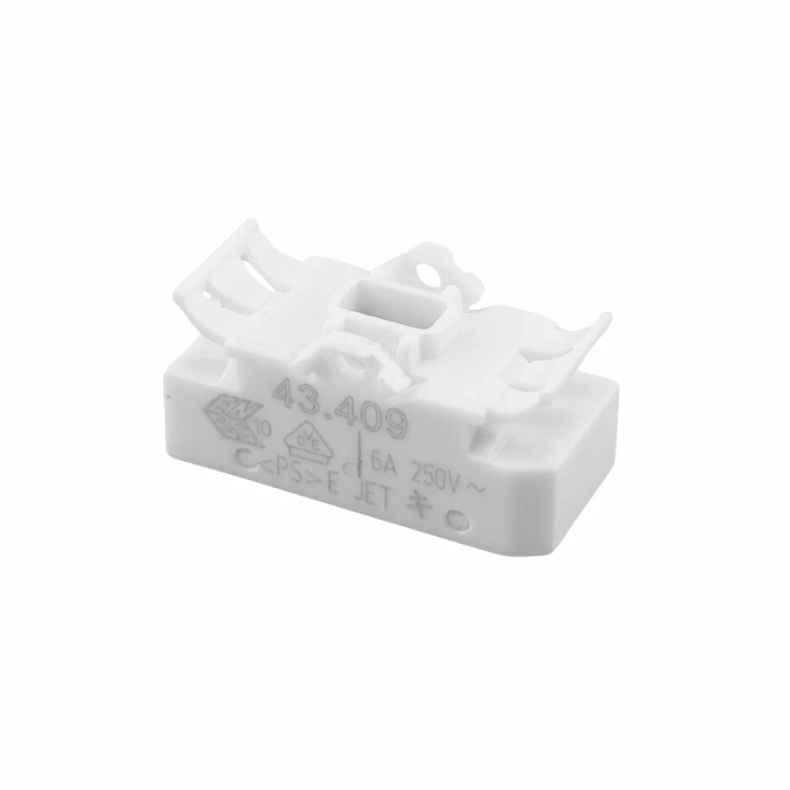 Interruptor basculante BJB 43.409 1 pieza Interruptor de palanca redonda ON/OFF Iluminación empotrada PVC Interruptor empotrado para lámparas Interruptor de repuesto Pieza de repuesto pequeña Blanco